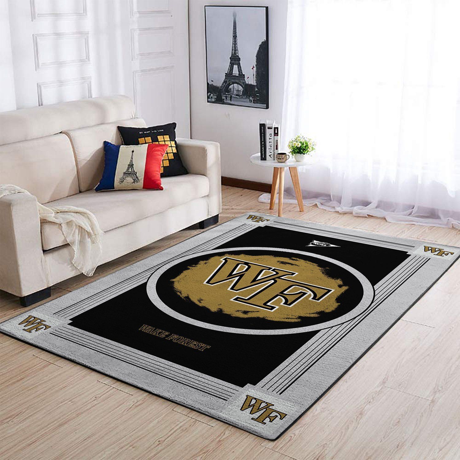 Wake Forest Demon Deacons Ncaa Team Logo Nice Gift Home Decor Rectangle Area Rug - Indoor Outdoor Rugs