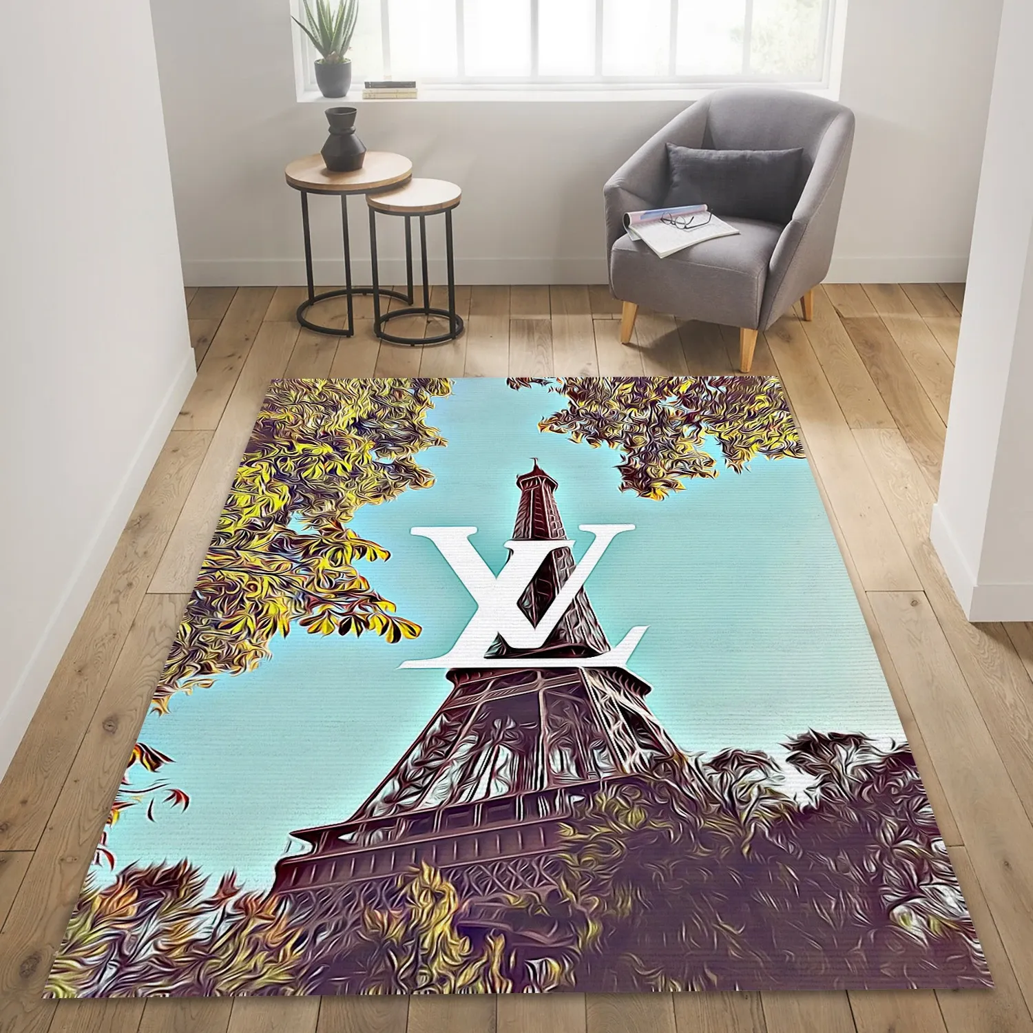 Louis Vuitton Paris Art , Bedroom Rug - Home US Decor - Indoor Outdoor Rugs