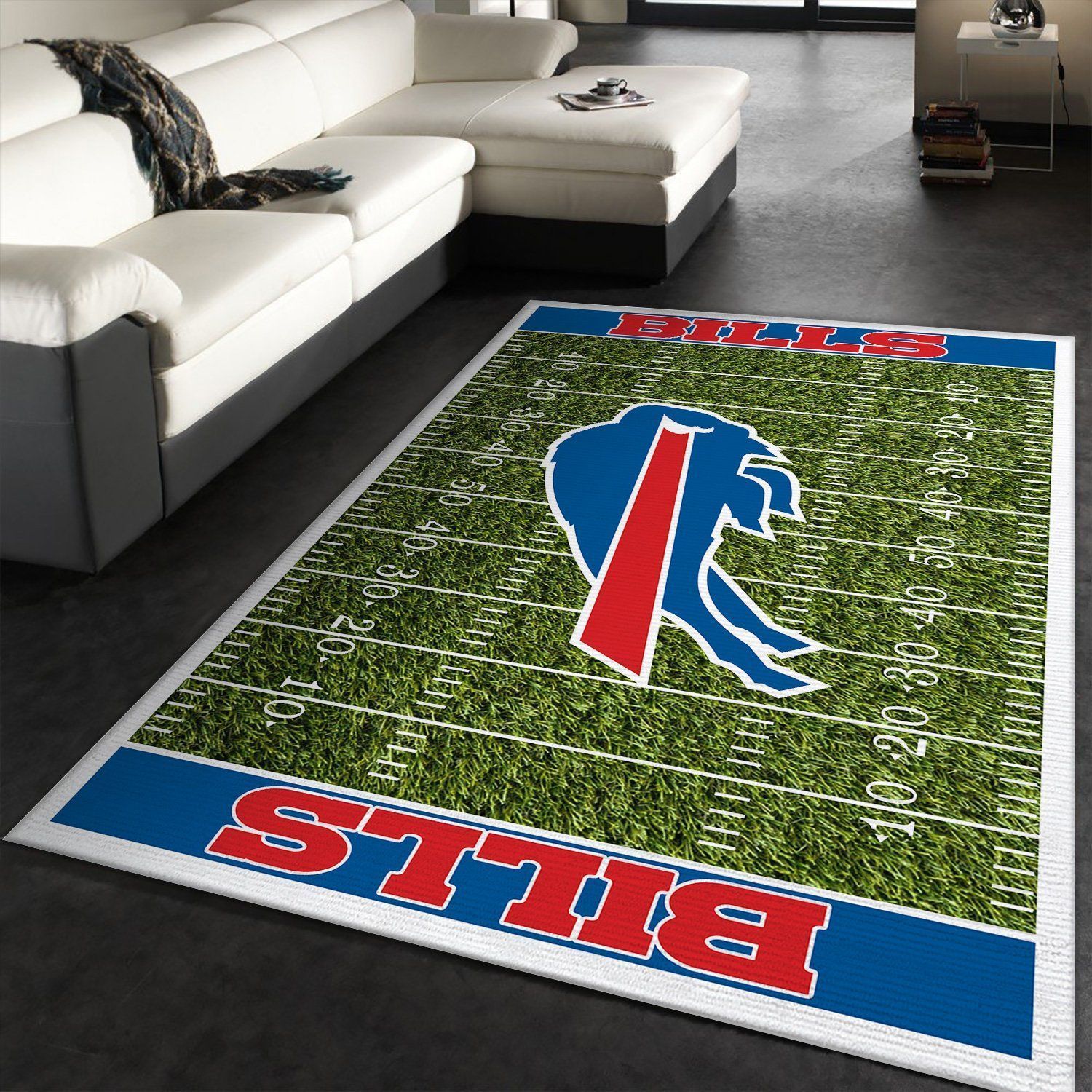 Buffalo Bills Nfl Rug Room Carpet Sport Custom Area Floor Home Decor V6 - Indoor Outdoor Rugs