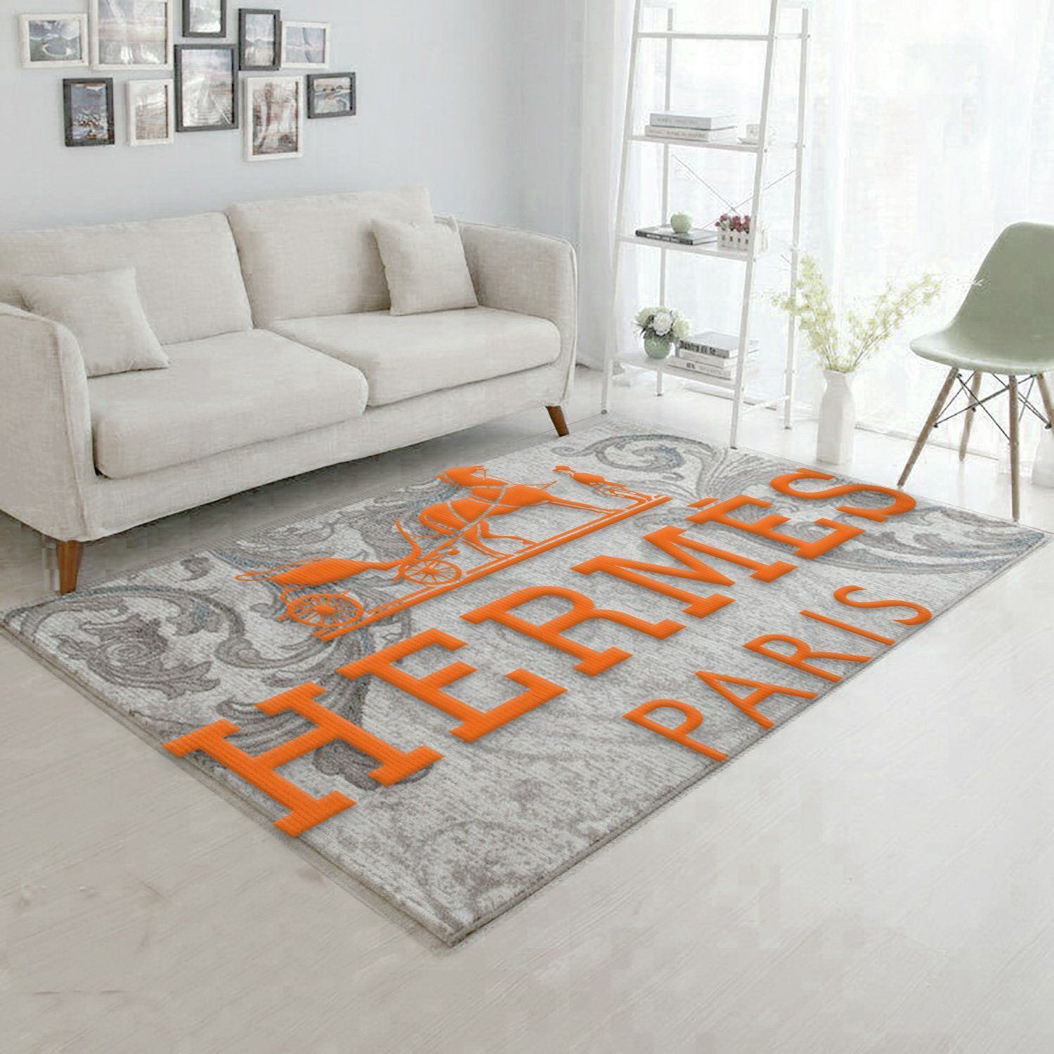 Hermes Ver7 Area Rug For Christmas Living Room Rug Home US Decor - Indoor Outdoor Rugs