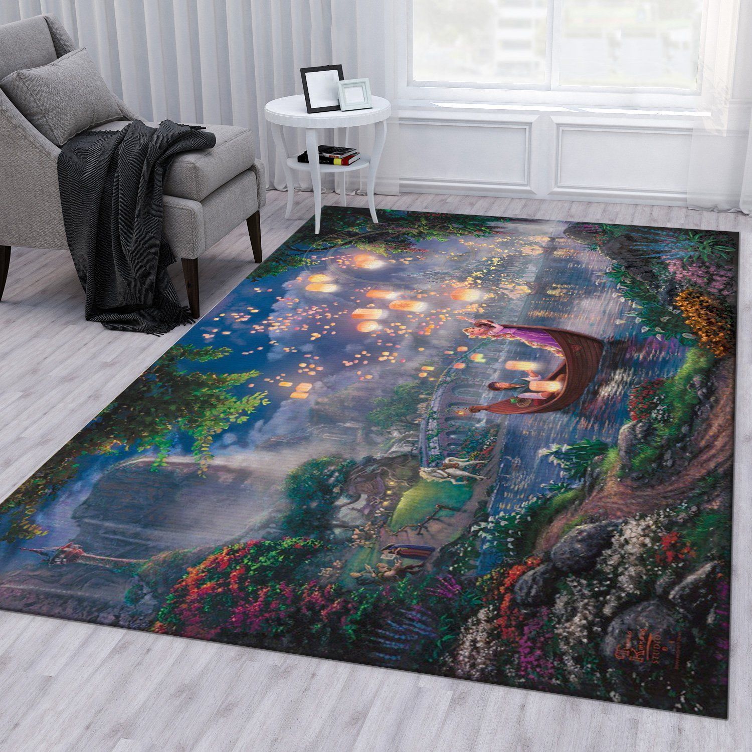 Tangled Christmas Gift Rug Bedroom Rug Home Decor - Indoor Outdoor Rugs