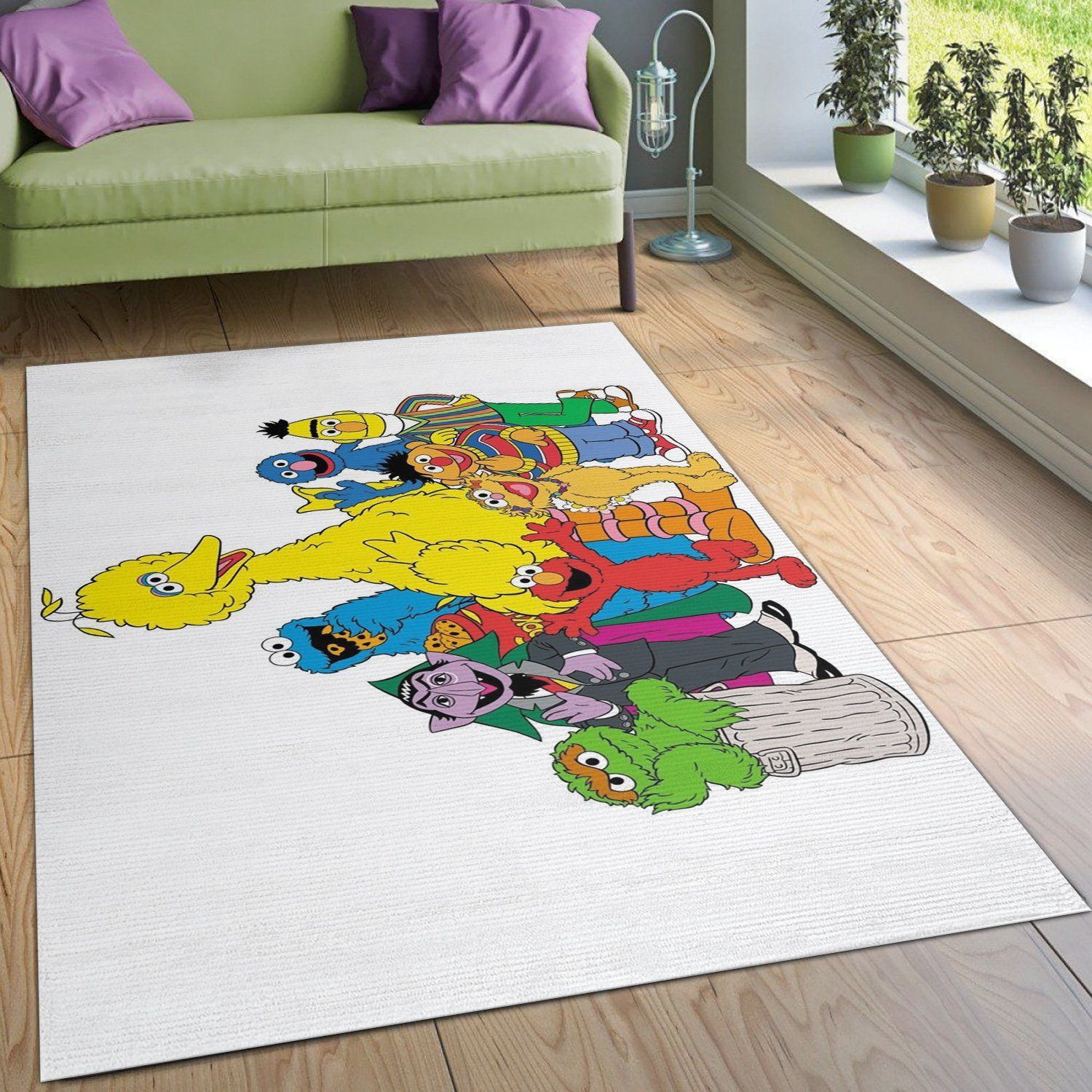 Sesame Street 1 Area Rug For Christmas Bedroom Rug Home US Decor - Indoor Outdoor Rugs