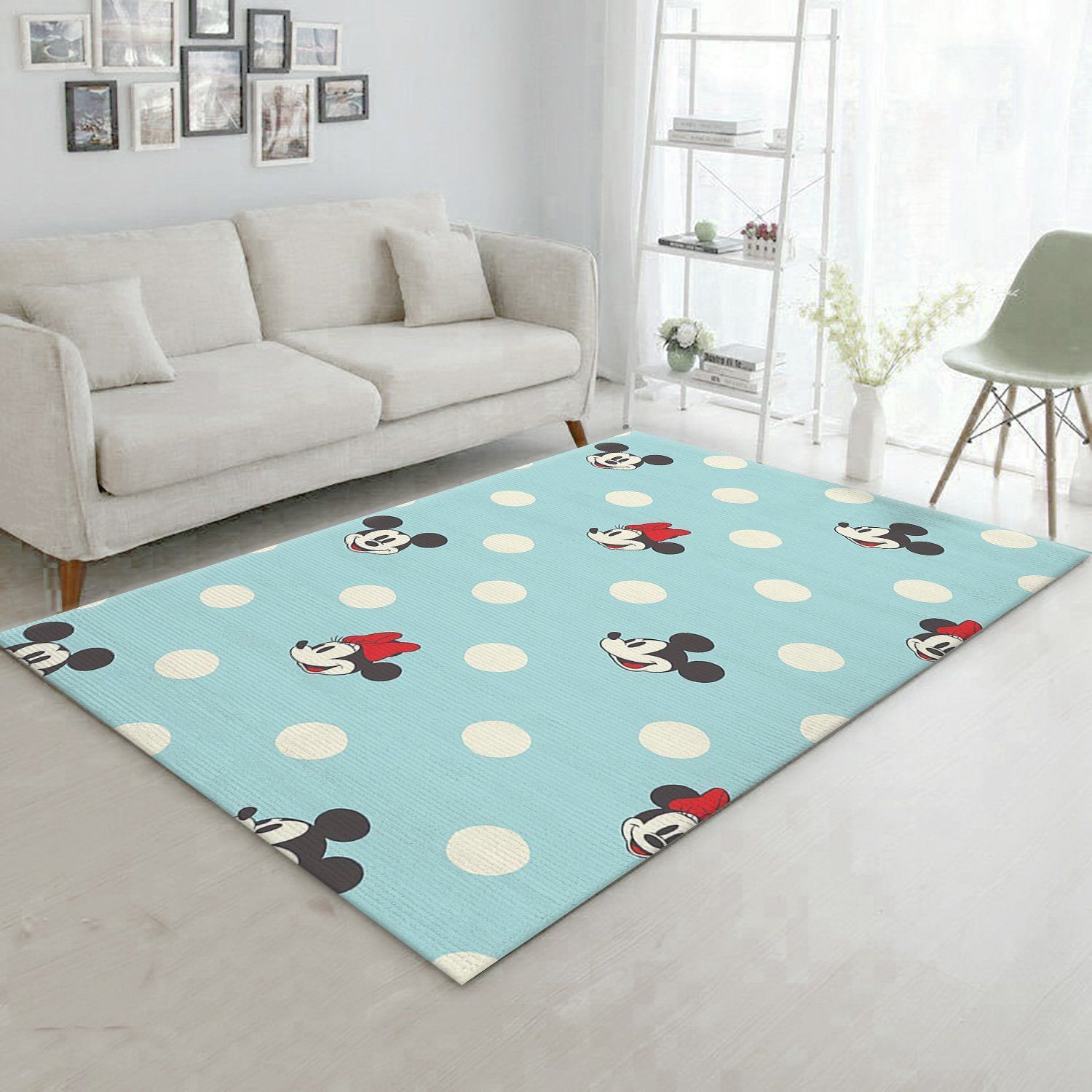 Mickey And Minnie Area Rug For Christmas, Kitchen Rug, Floor Decor - Indoor Outdoor Rugs