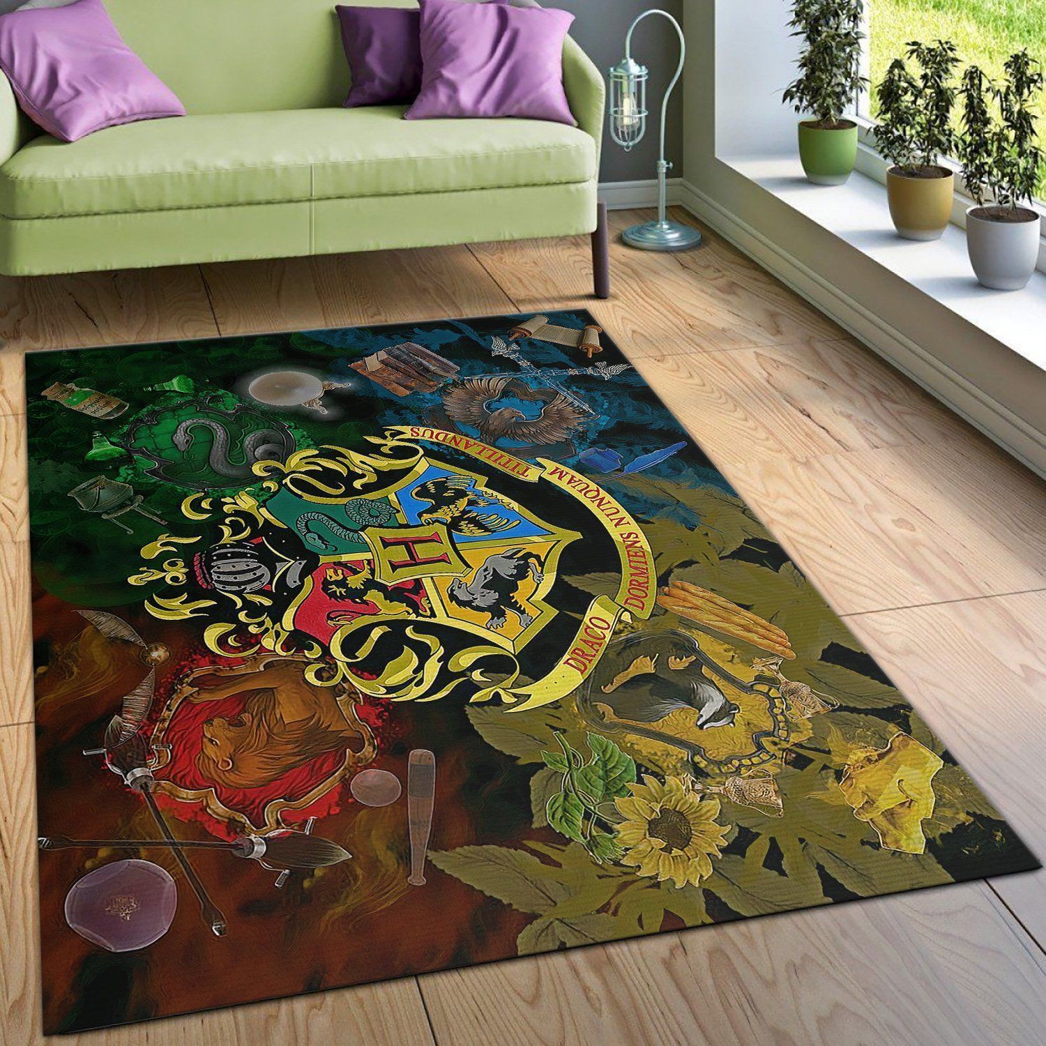 Harry Potter Area Rug Home Decor Bedroom Living Room Decor Living Room Rugs Floor Decor - Indoor Outdoor Rugs