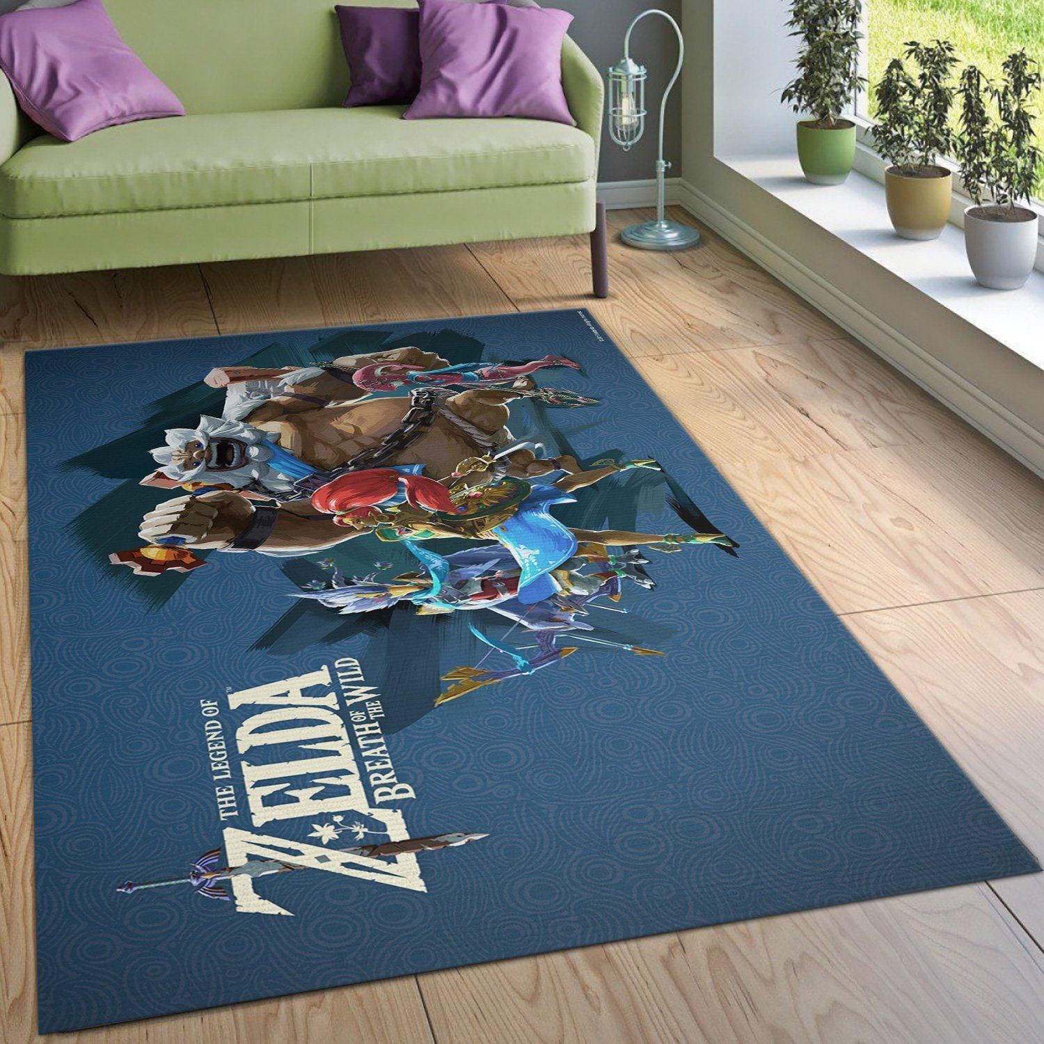 The Legend Of Zelda Breath Of The Wild V3 Rug Bedroom Rug Christmas Gift US Decor - Indoor Outdoor Rugs