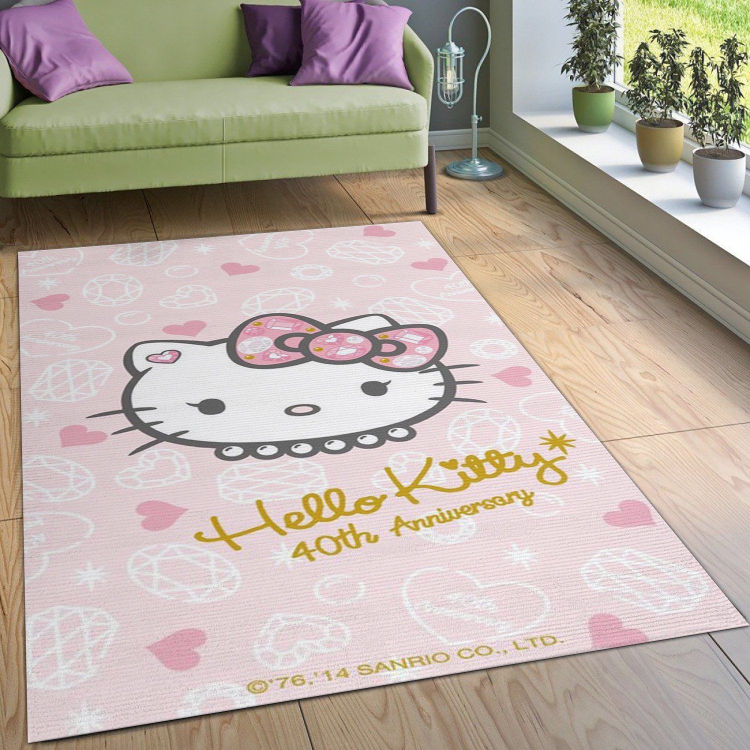 Hello Kitty 4 Rug Bedroom Rug US Gift Decor - Indoor Outdoor Rugs