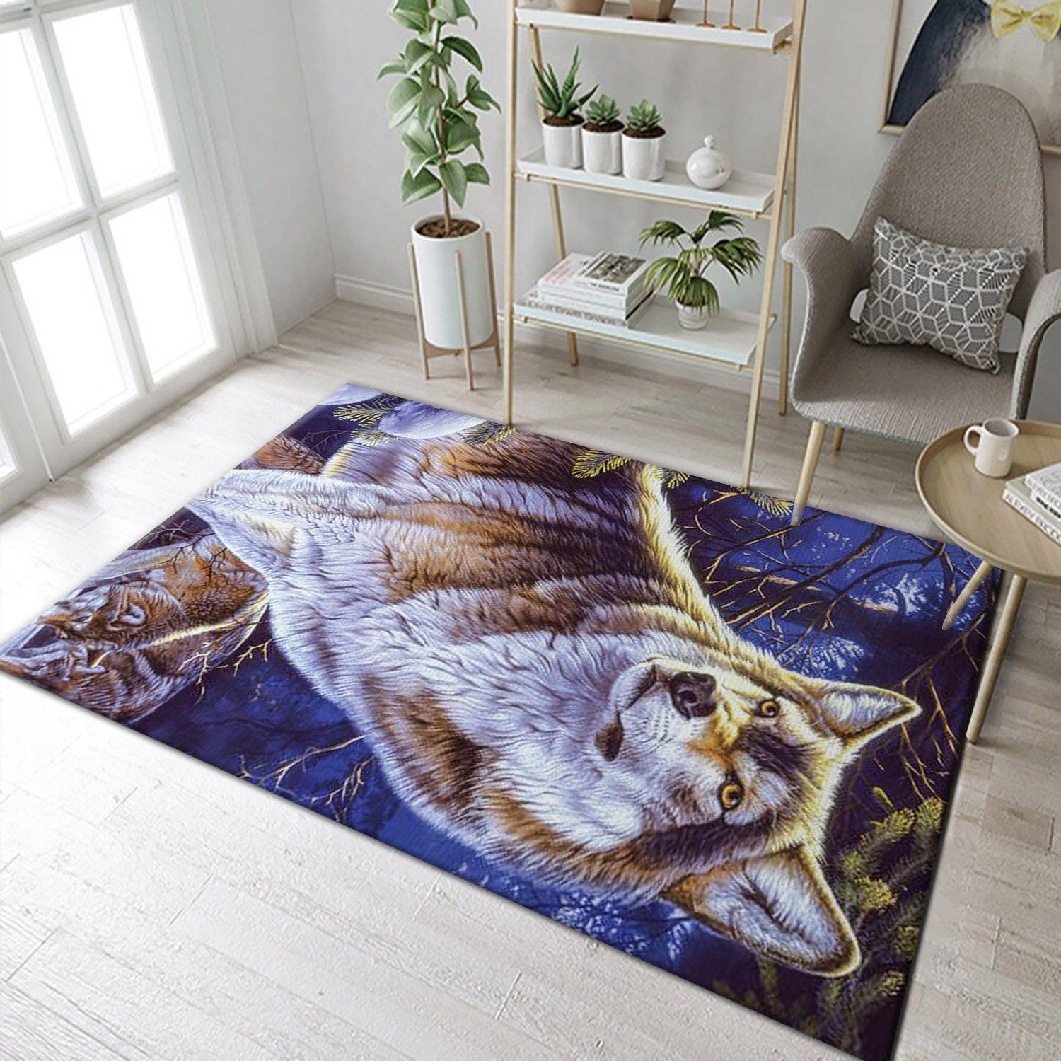 Wolf Rug Floor Rugs - Indoor Outdoor Rugs