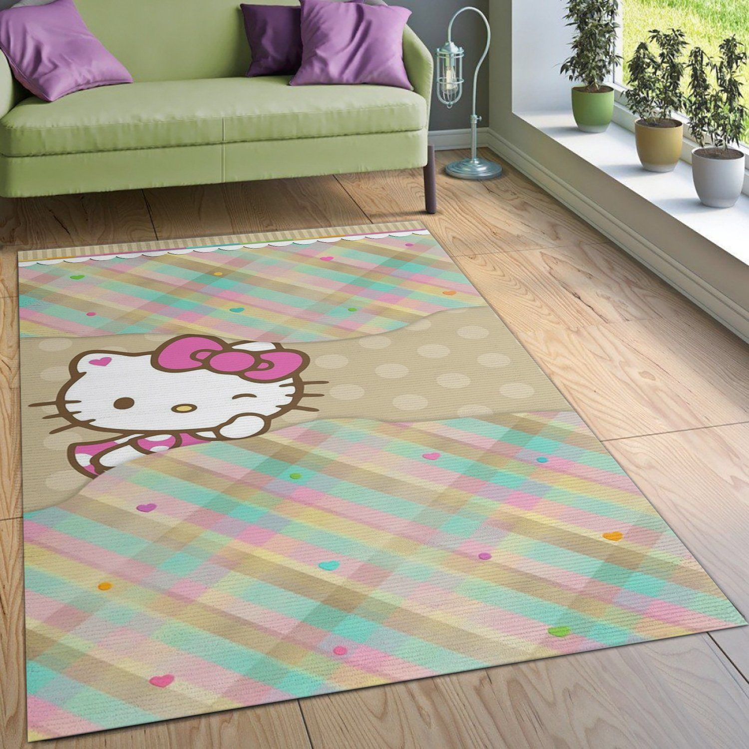 Hello Kitty 15 Area Rug For Christmas Bedroom Rug Home US Decor - Indoor Outdoor Rugs