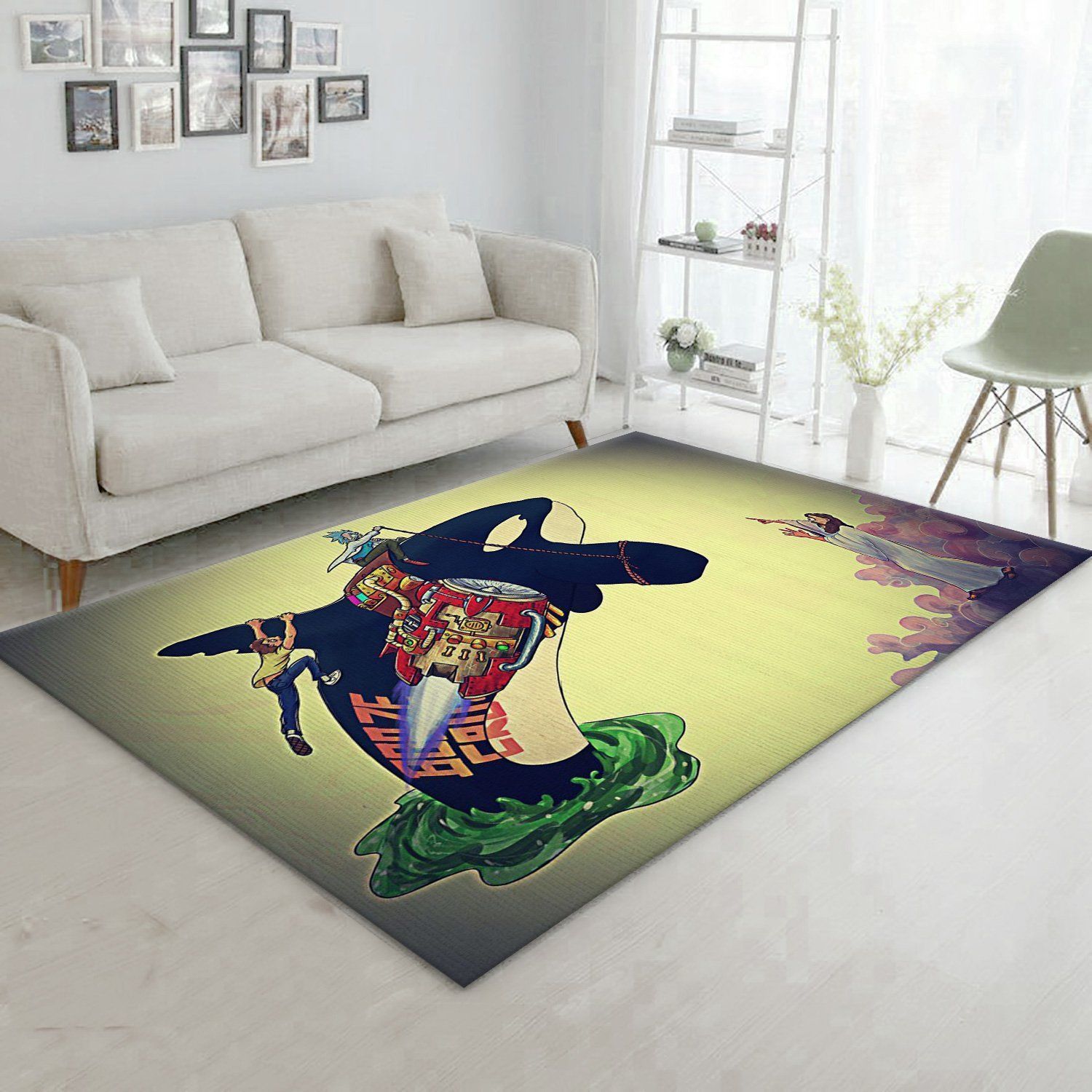 Rick And Morty Christmas Gift Rug Living Room Rug Home Decor Floor Decor - Indoor Outdoor Rugs