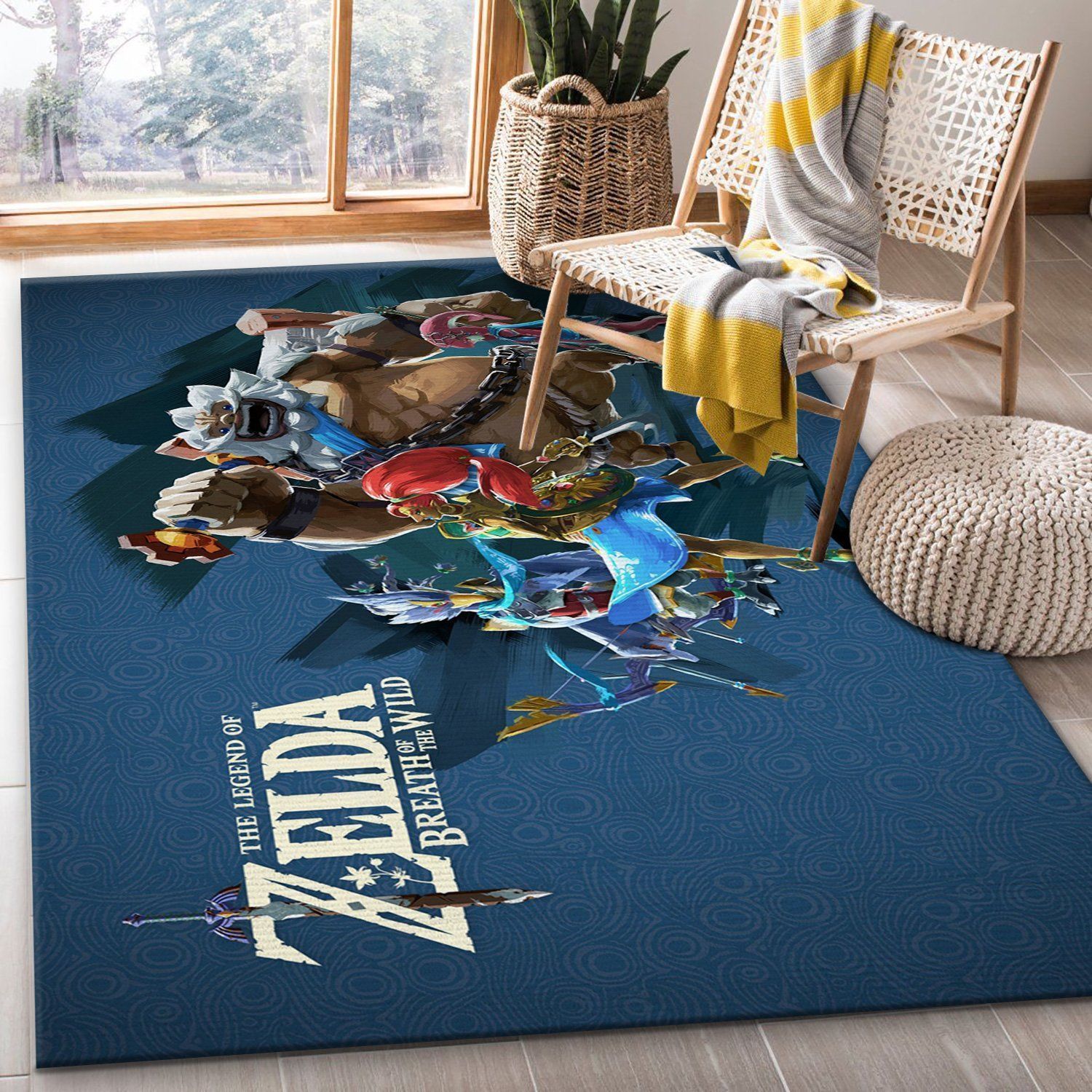 The Legend Of Zelda Breath Of The Wild V3 Rug Bedroom Rug Christmas Gift US Decor - Indoor Outdoor Rugs