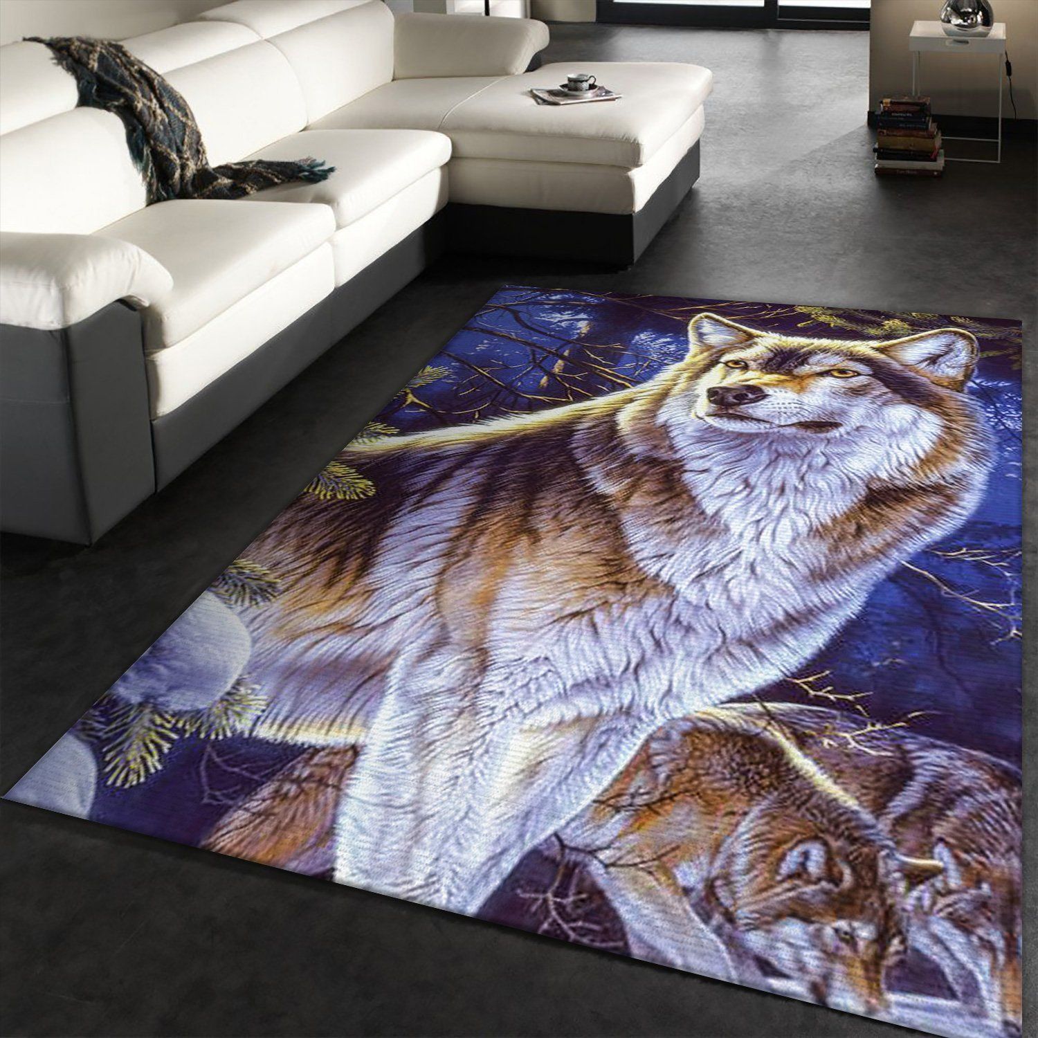 Wolf Rug Floor Rugs - Indoor Outdoor Rugs