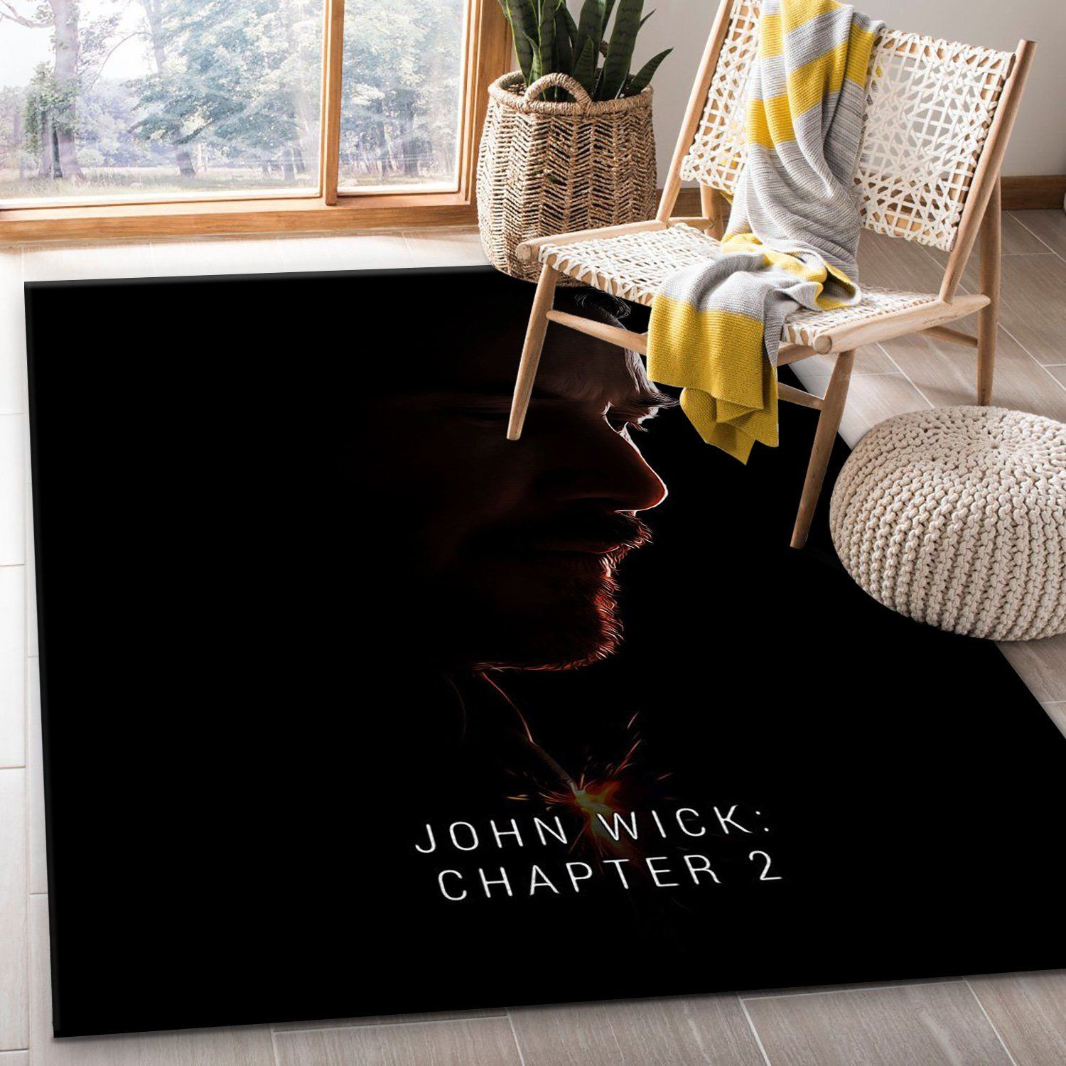 John Wick Chapter 2 2017 Rug Movie Rug Home US Decor - Indoor Outdoor Rugs