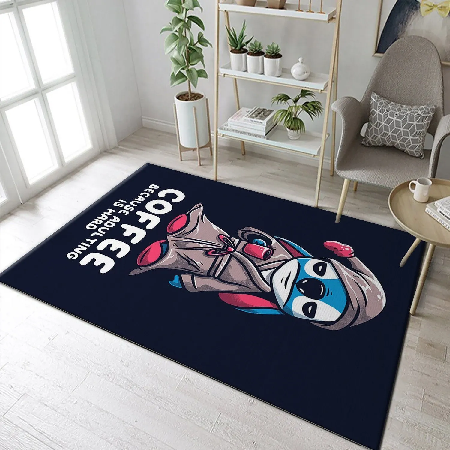 Adulting Is Hard Movie Area Rug, Living Room Rug, Family Gift US Decor - Indoor Outdoor Rugs