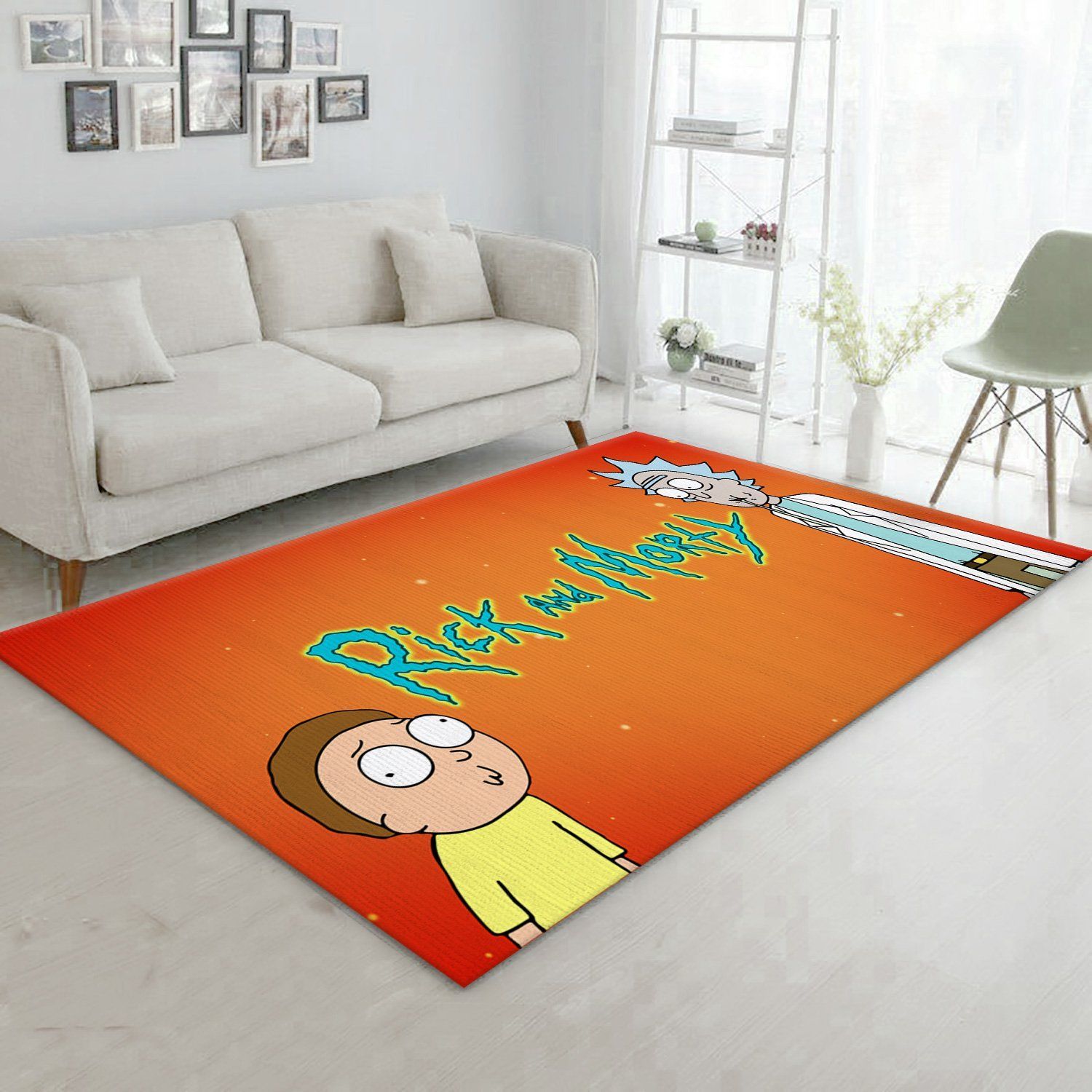 Rick And Morty Rug Living Room Rug Christmas Gift US Decor - Indoor Outdoor Rugs