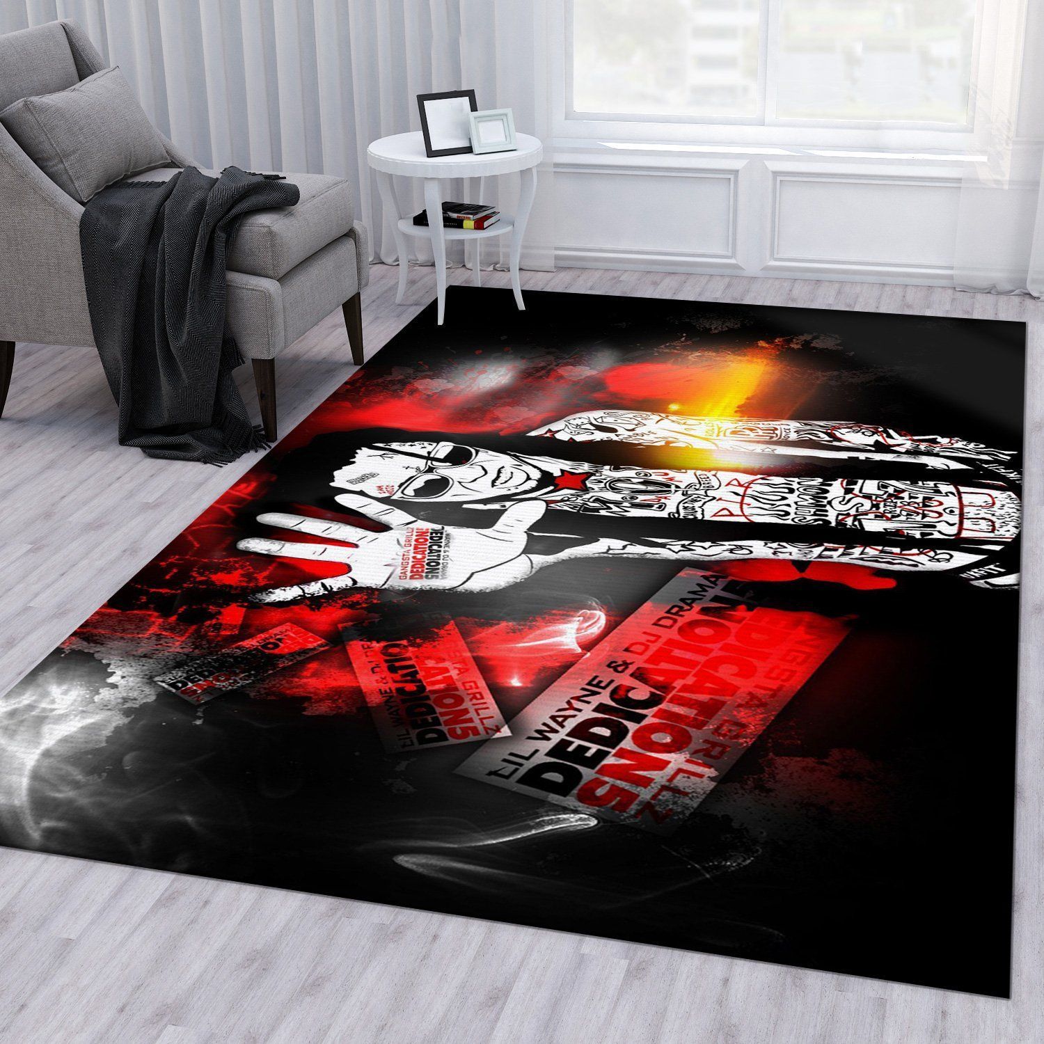 Rapper Ver3 Area Rug For Christmas Living Room Rug US Gift Decor - Indoor Outdoor Rugs