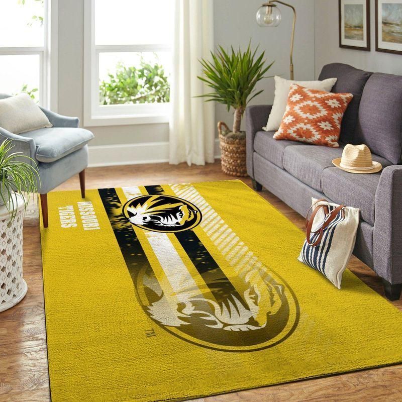 Missouri Tigers Ncaa Rug Room Carpet Sport Custom Area Floor Home Decor - Indoor Outdoor Rugs