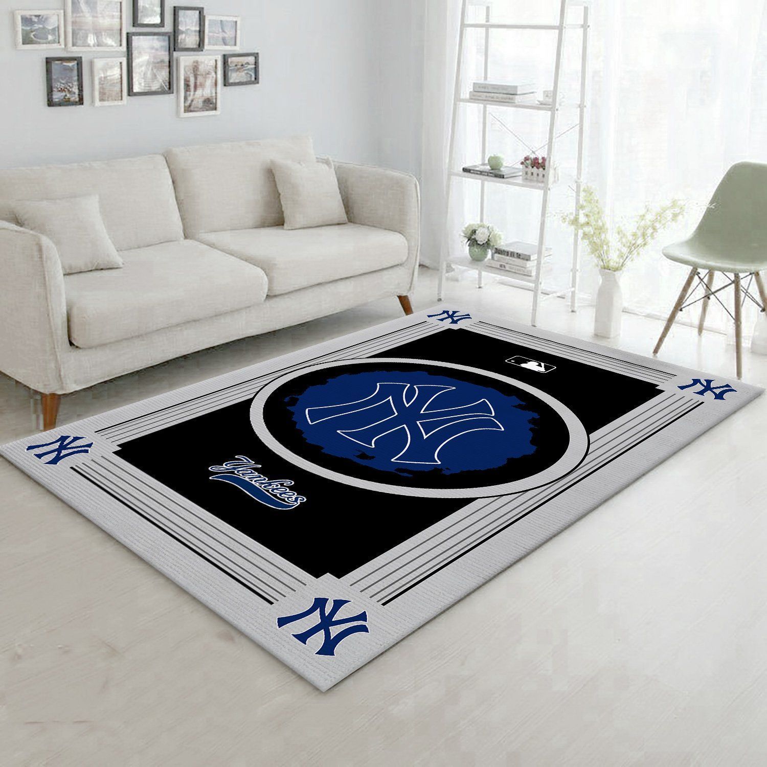 New York Yankees NFL Team Logo Area Rugs Living Room Carpet Floor Decor The US Decor - Indoor Outdoor Rugs