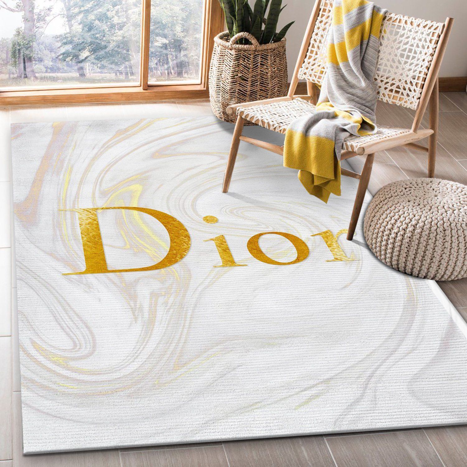 Dior Area Rug Living Room Rug Christmas Gift US Decor - Indoor Outdoor Rugs