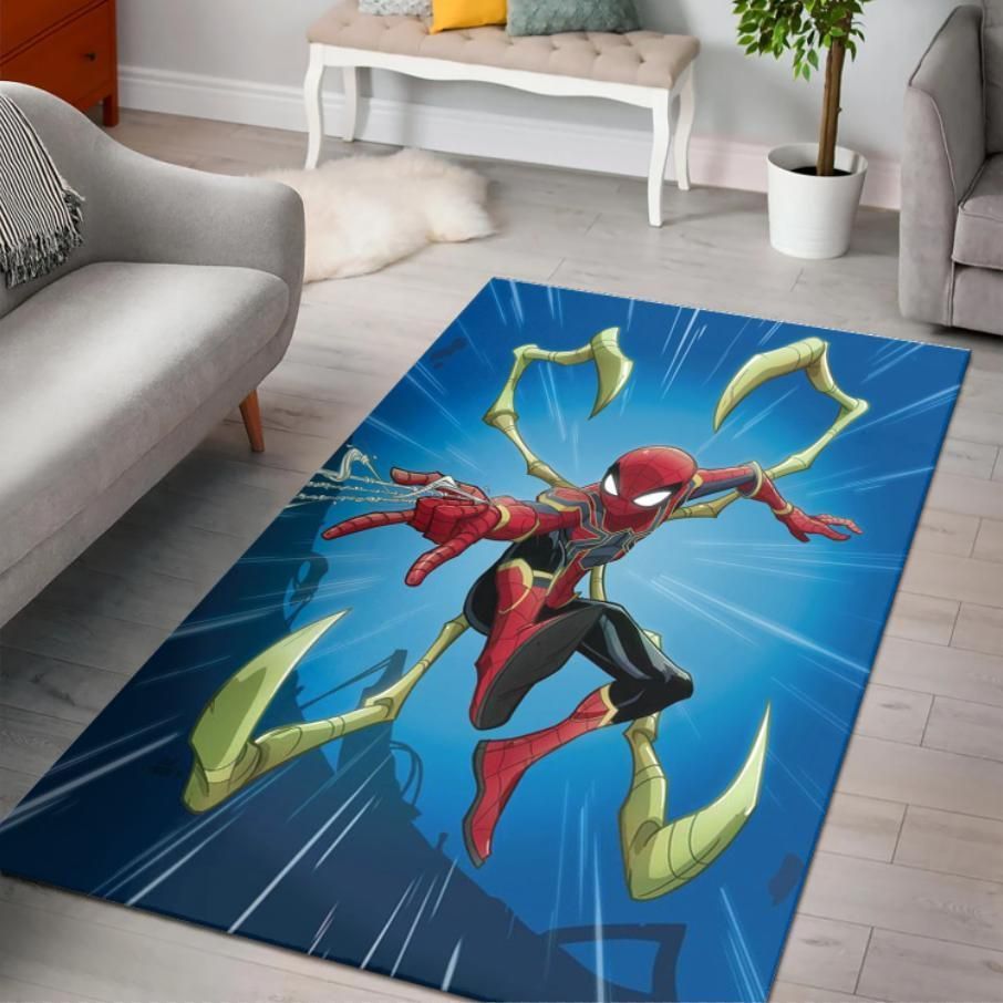 Spider Man Boys Room Area Rug Rugs For Living Room Rug Home Decor - Indoor Outdoor Rugs