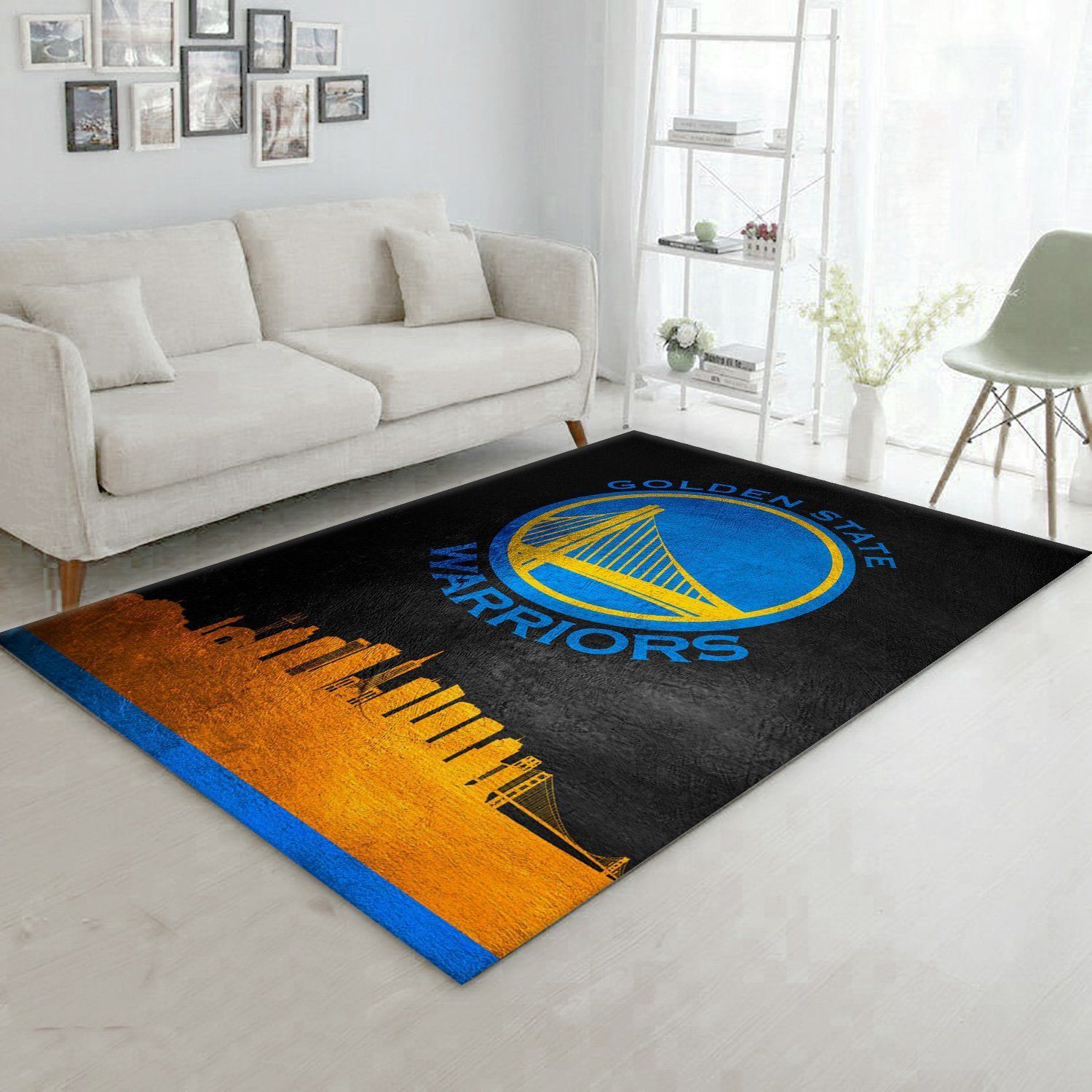 Golden State Warriors Area Rug Carpet, Living room and bedroom Rug, Home US Decor - Indoor Outdoor Rugs