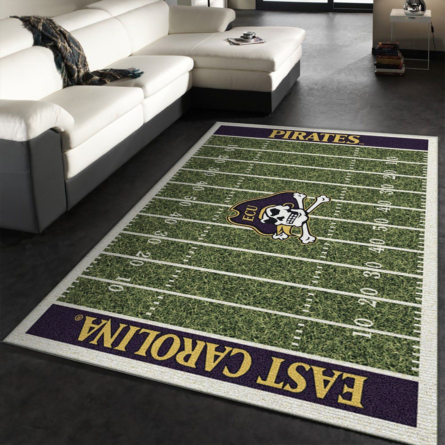 College East Carolina NFL Team Logo Area Rug, Bedroom Rug, Family Gift US Decor - Indoor Outdoor Rugs