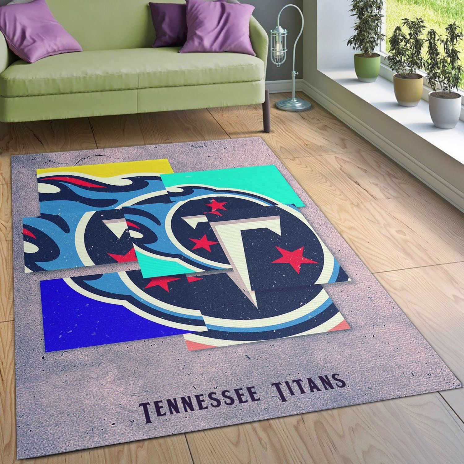 Tennessee Titans NFL Area Rug For Christmas Living Room Rug Christmas Gift US Decor - Indoor Outdoor Rugs