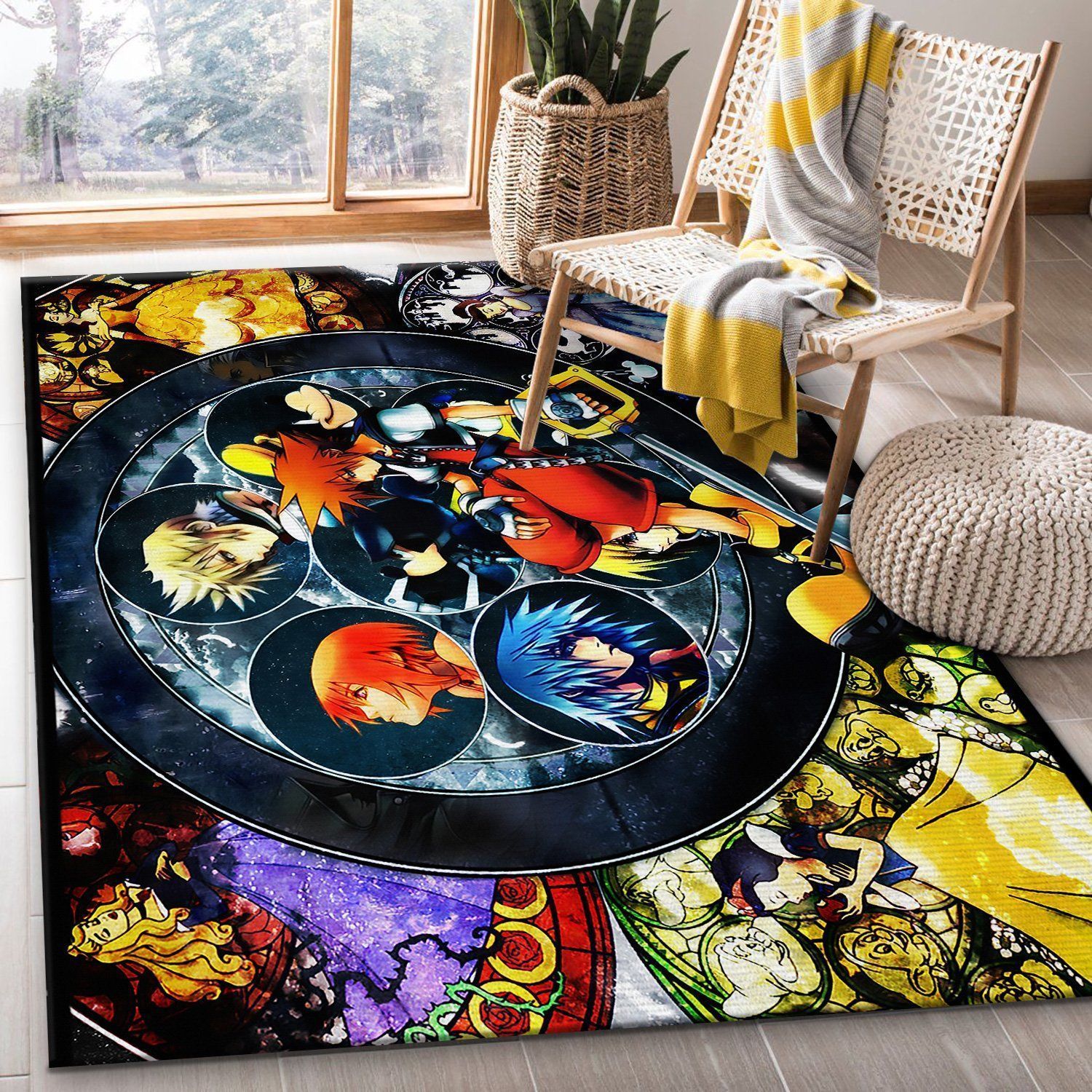 Kingdom Hearts Gaming With Disney Princess Area Rugs Living Room Carpet FN251209 Local Brands Floor Decor The US Decor - Indoor Outdoor Rugs