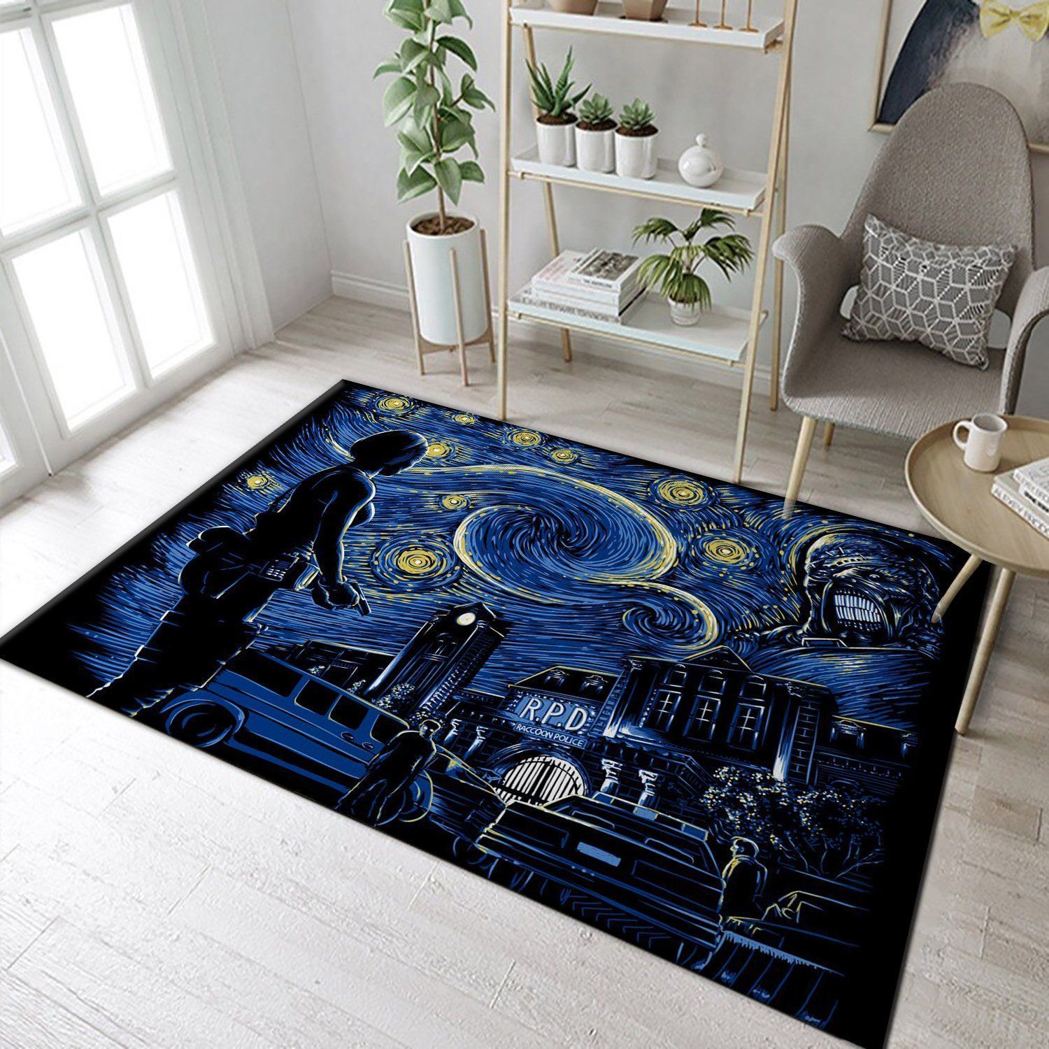 Starry Evil Area Rug Carpet, Kitchen Rug, Christmas Gift US Decor - Indoor Outdoor Rugs