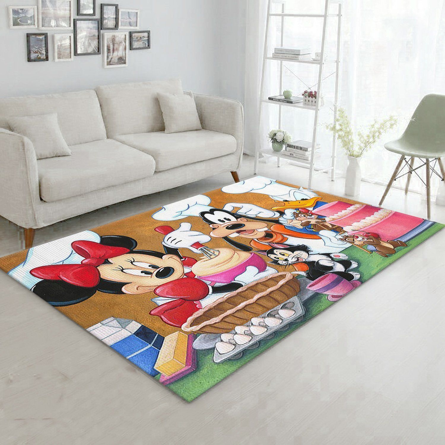 Happy Disney Area Rug Living Room Rug US Gift Decor - Indoor Outdoor Rugs