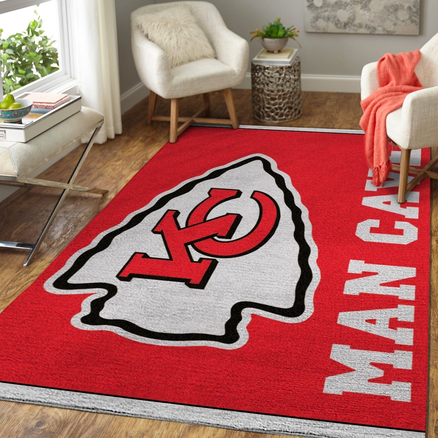 Kansas City Chiefs Area Rug Nfl Football Floor Decor 1910294 - Indoor Outdoor Rugs