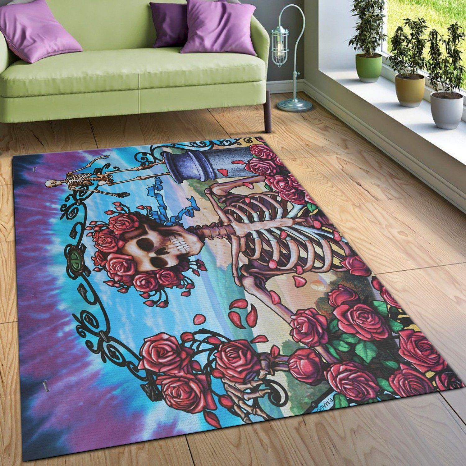 Grateful Dead Area Rug Living Room Rug US Gift Decor - Indoor Outdoor Rugs