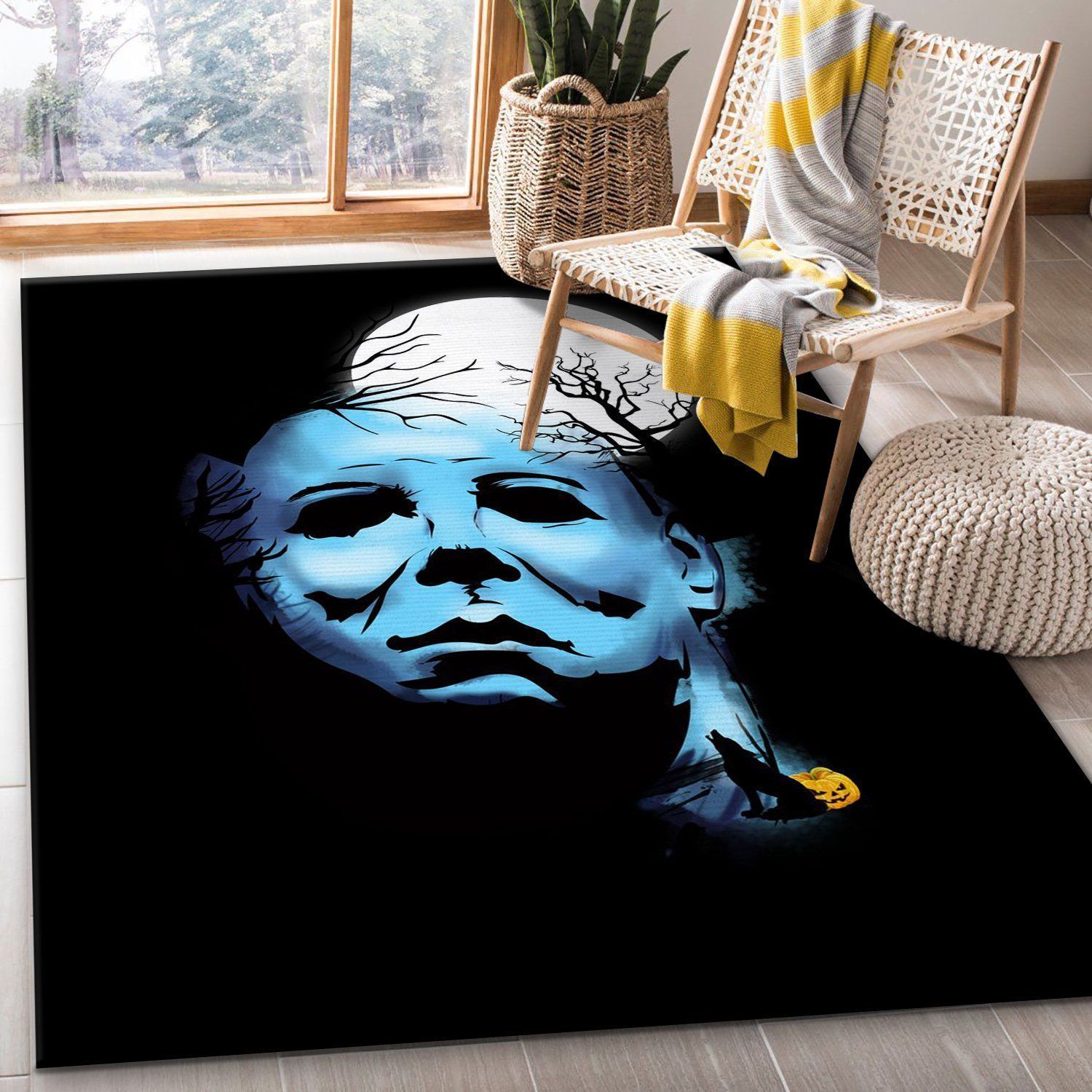 Myers Moon Area Rug For Gift Bedroom Rug Home Decor Floor Decor - Indoor Outdoor Rugs