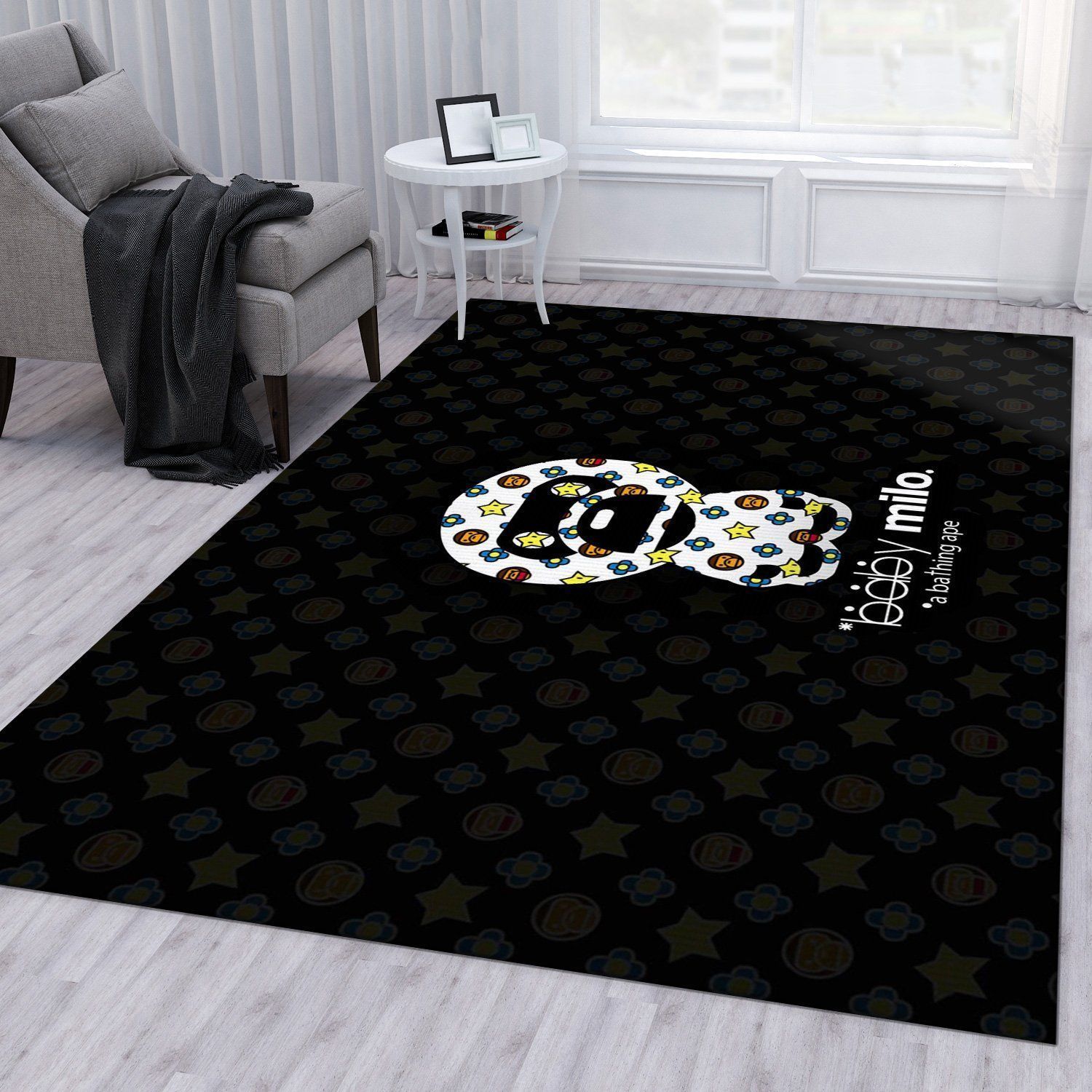 Bape Area Rug Bedroom Rug Home Decor Floor Decor - Indoor Outdoor Rugs