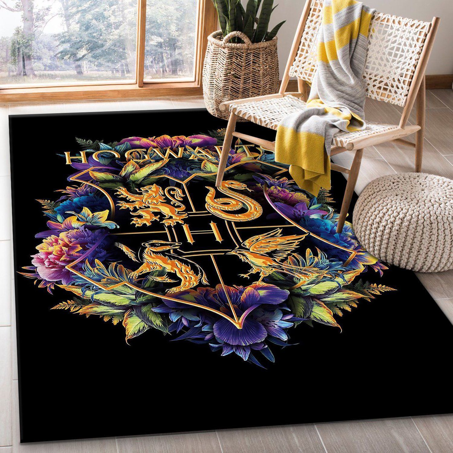 Hogwarts Harry Potter Area Rug Home Decor Bedroom Living Room Decor Living Room Rugs Floor Decor - Indoor Outdoor Rugs