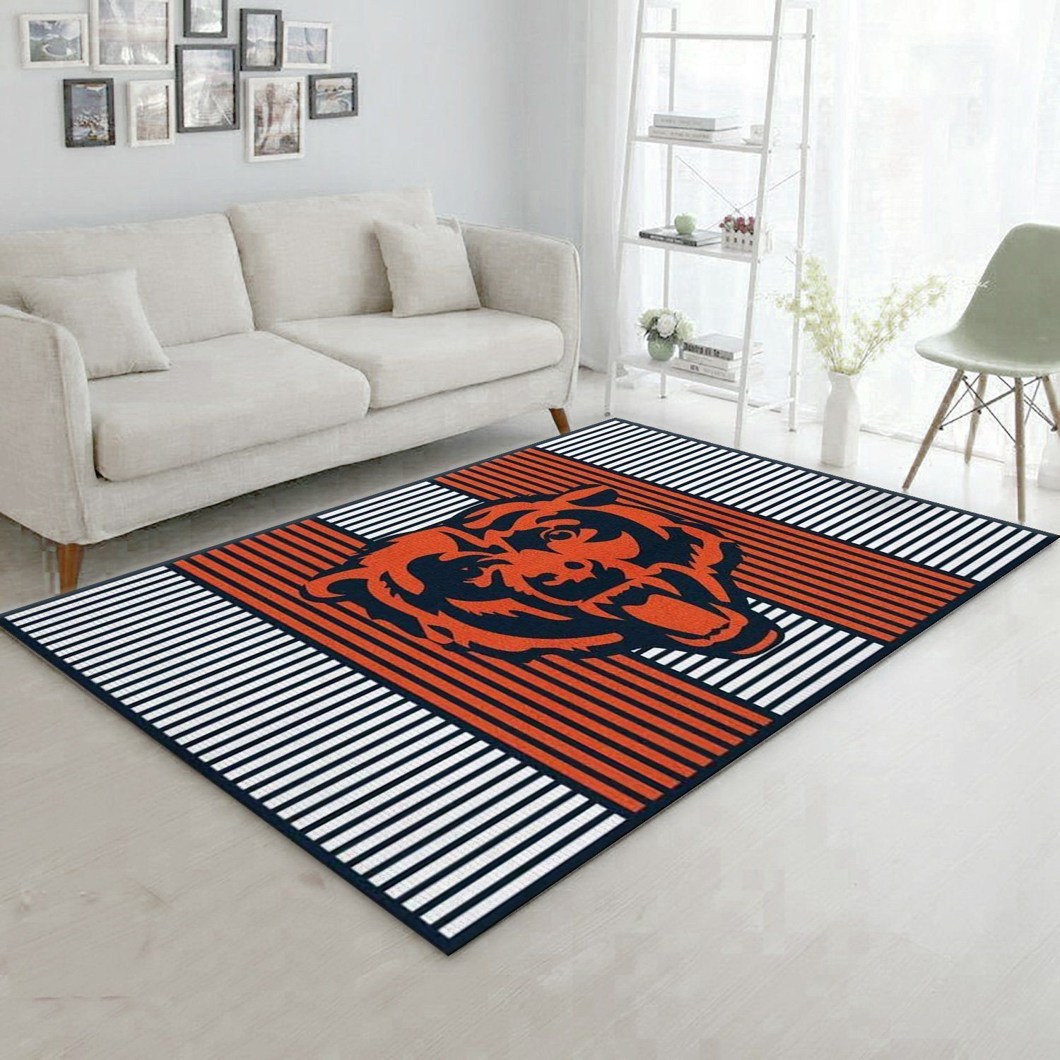 Chicago Bears Imperial Champion Rug NFL Team Logos Area Rug, Living Room Rug, Family Gift US Decor - Indoor Outdoor Rugs