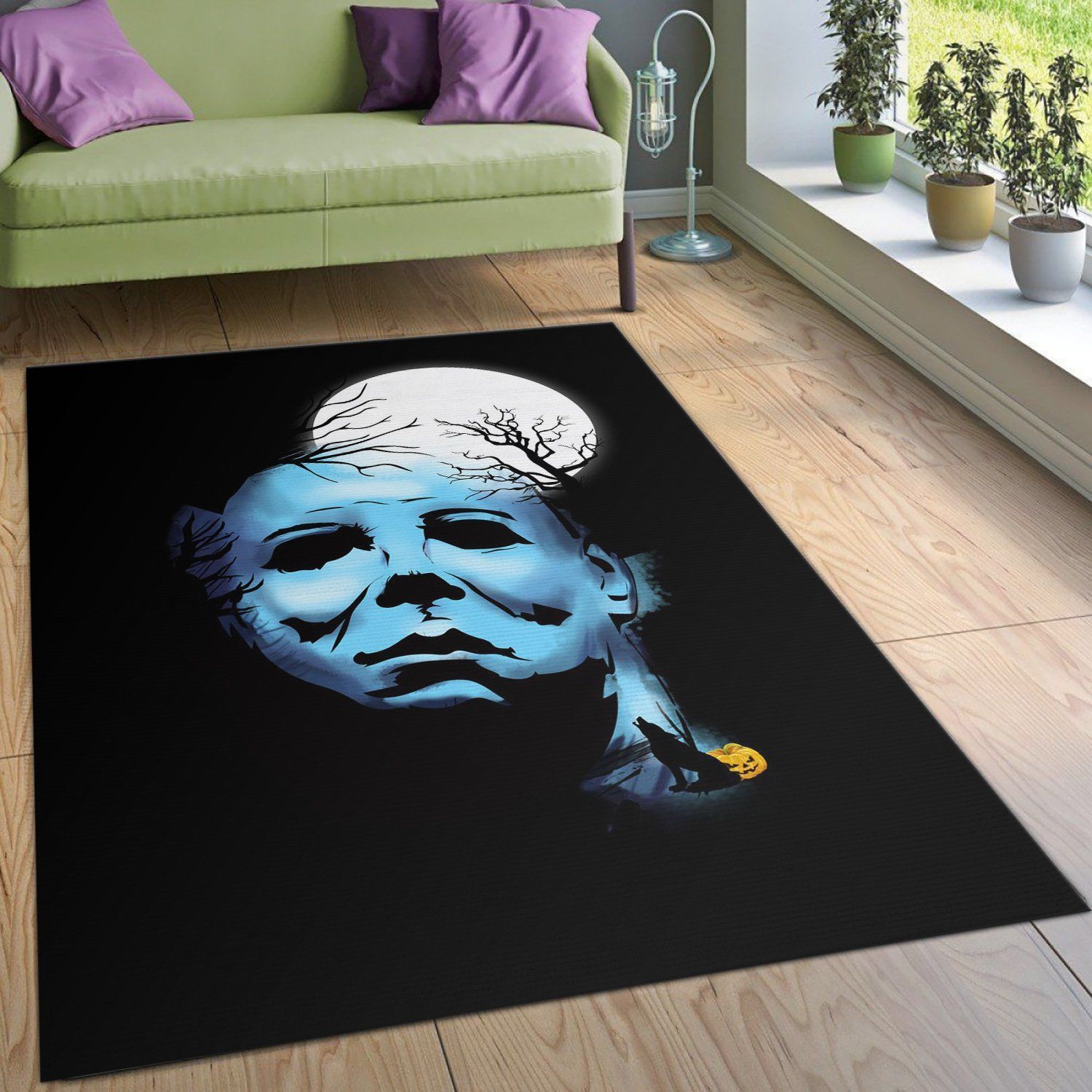 Myers Moon Area Rug For Gift Bedroom Rug Home Decor Floor Decor - Indoor Outdoor Rugs