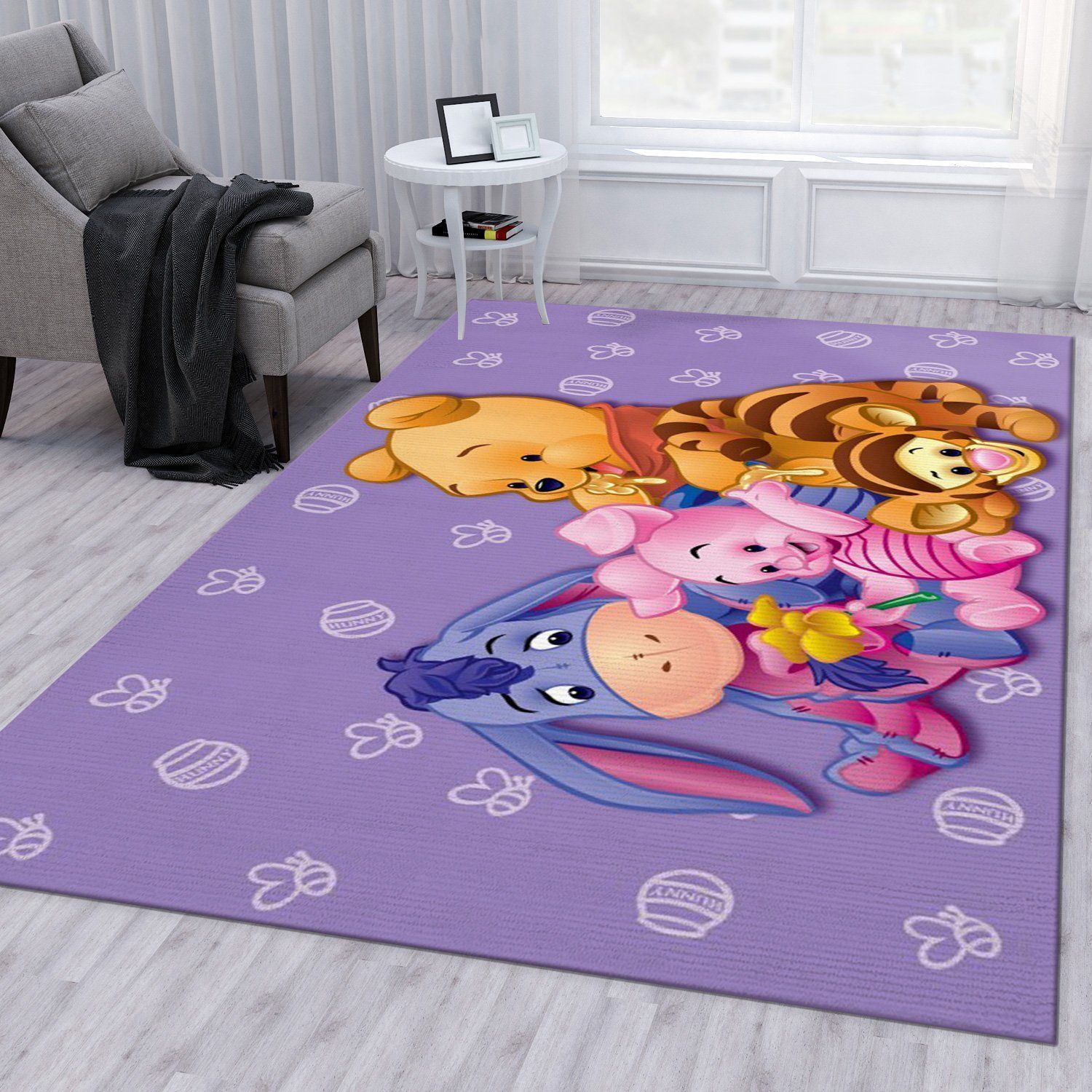 Winnie The Pooh Ver7 Area Rug Bedroom Rug Christmas Gift US Decor - Indoor Outdoor Rugs