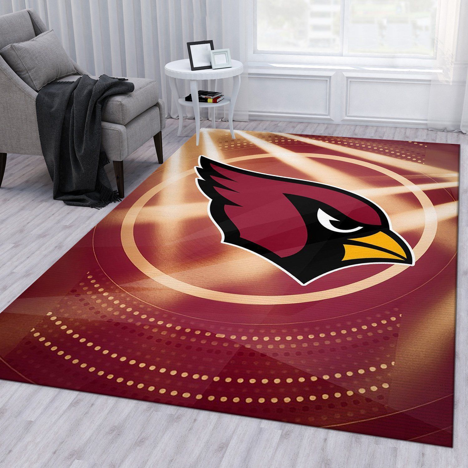 Arizona Cardinals NFL Rug Living Room Rug Family Gift US Decor – Indoor Outdoor Rugs
