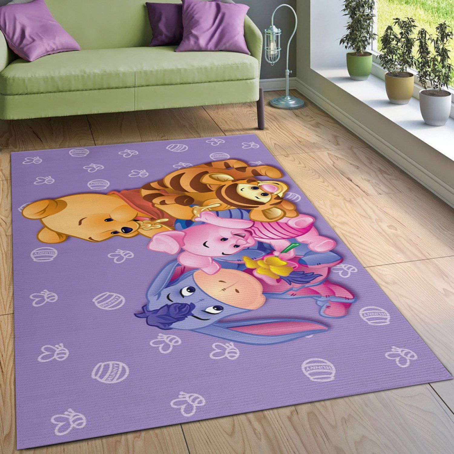 Winnie The Pooh Ver7 Area Rug Bedroom Rug Christmas Gift US Decor - Indoor Outdoor Rugs