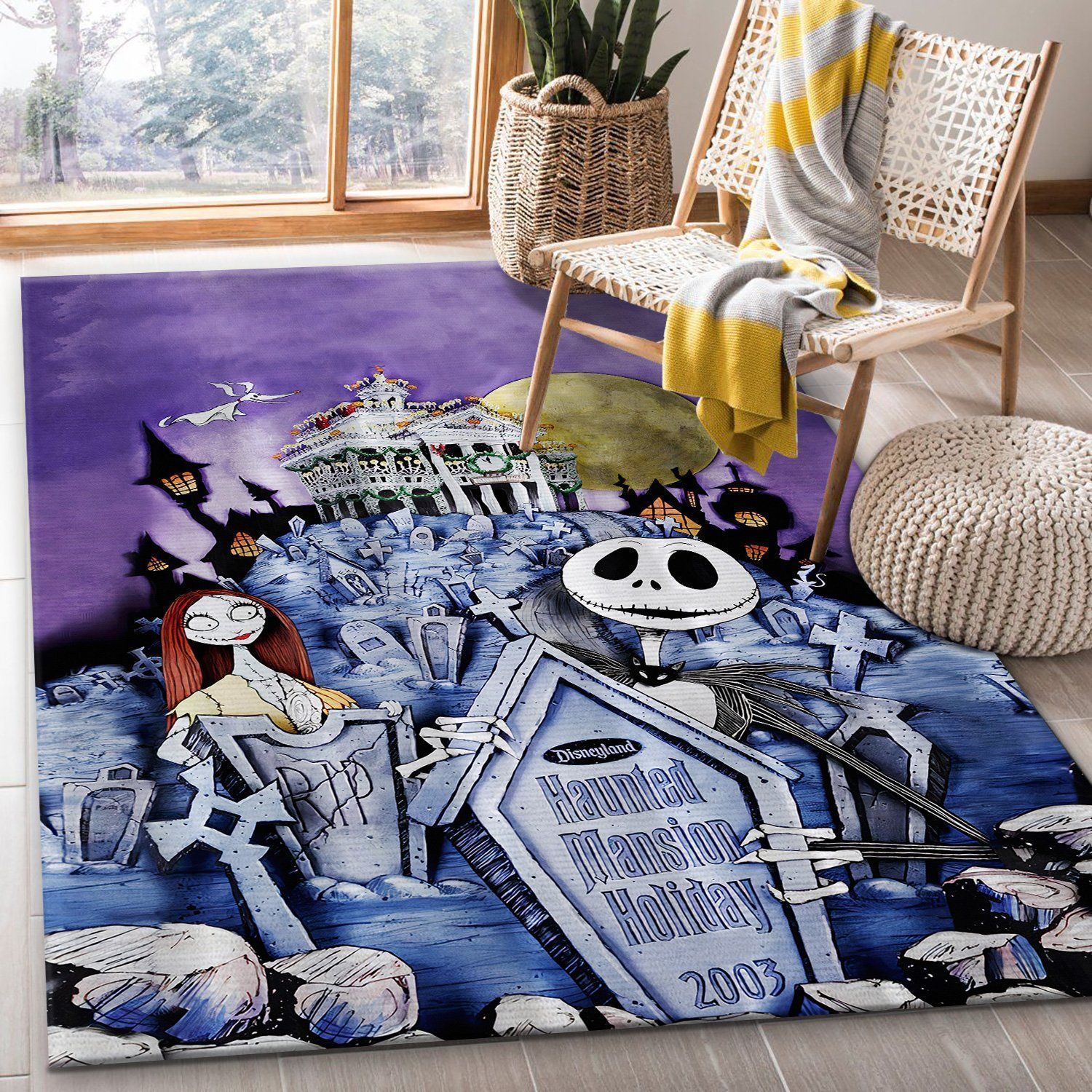 The Nightmare Before Christmas Floor Rug Living Room Rugs Floor Decor - Indoor Outdoor Rugs