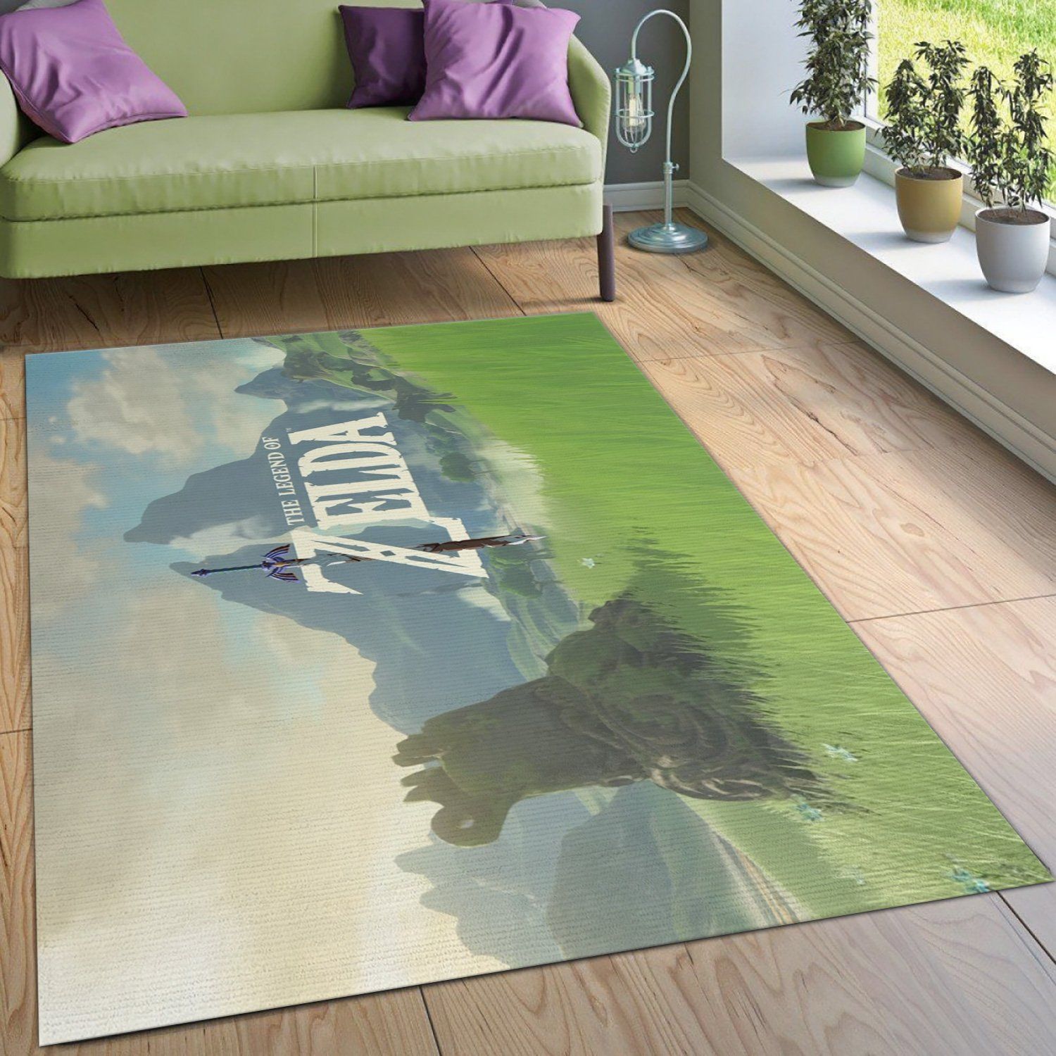 The Legend Of Zelda Gaming Area Rug Bedroom Rug Home US Decor - Indoor Outdoor Rugs