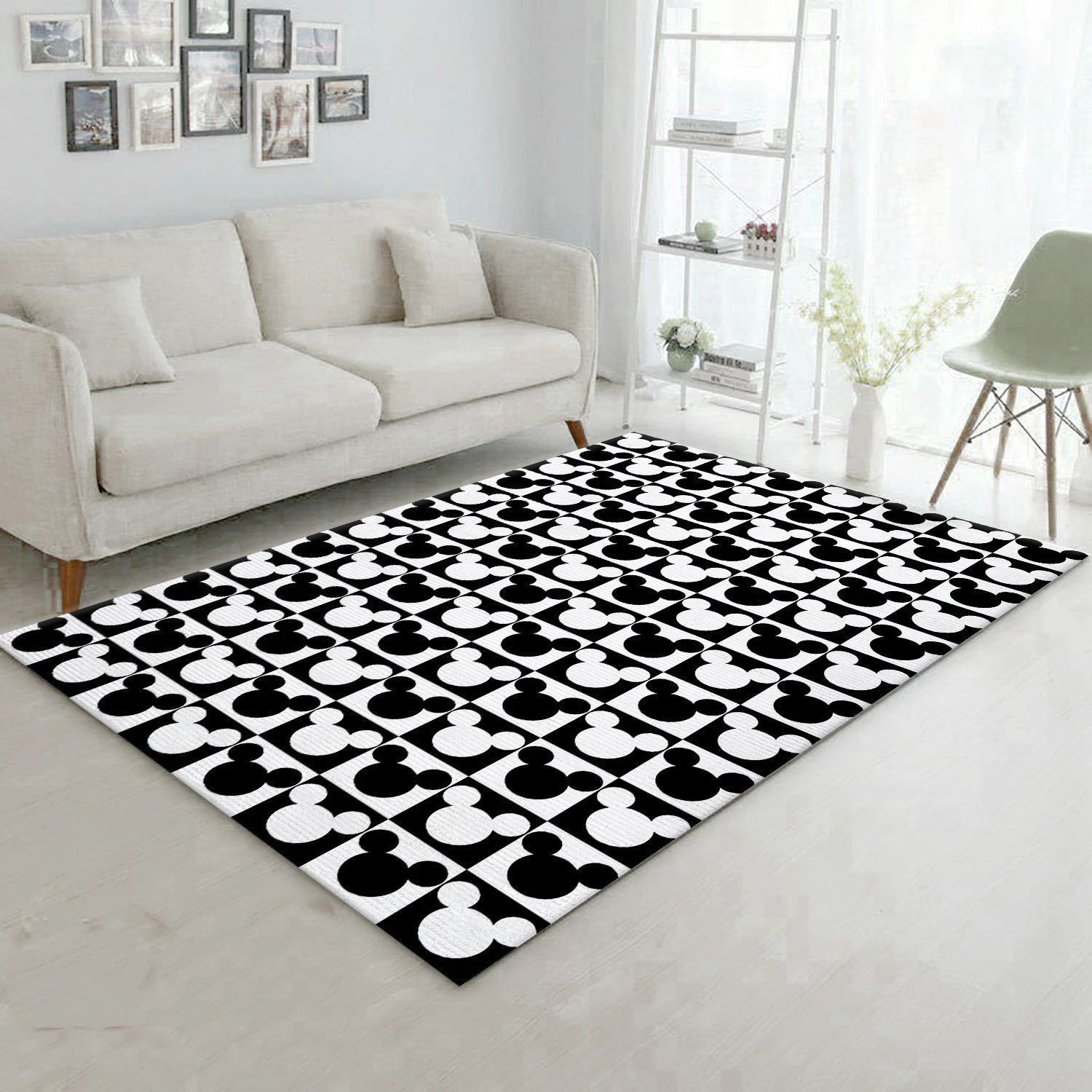 Mickey Mouse Pattern Area Rug Carpet Living Room Rugs Floor Decor - Indoor Outdoor Rugs