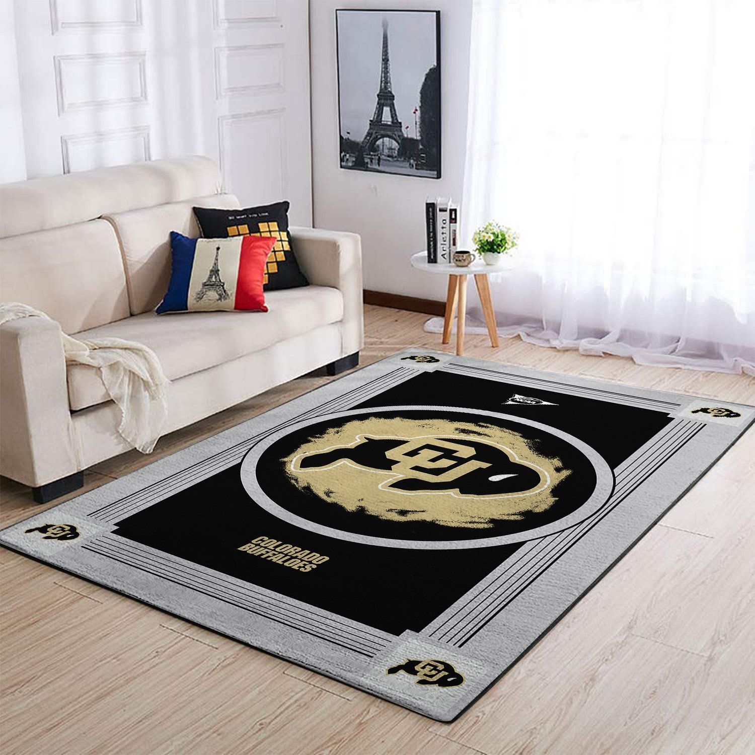 Colorado Buffaloes Ncaa Team Logo Nice Gift Home Decor Rectangle Area Rug - Indoor Outdoor Rugs