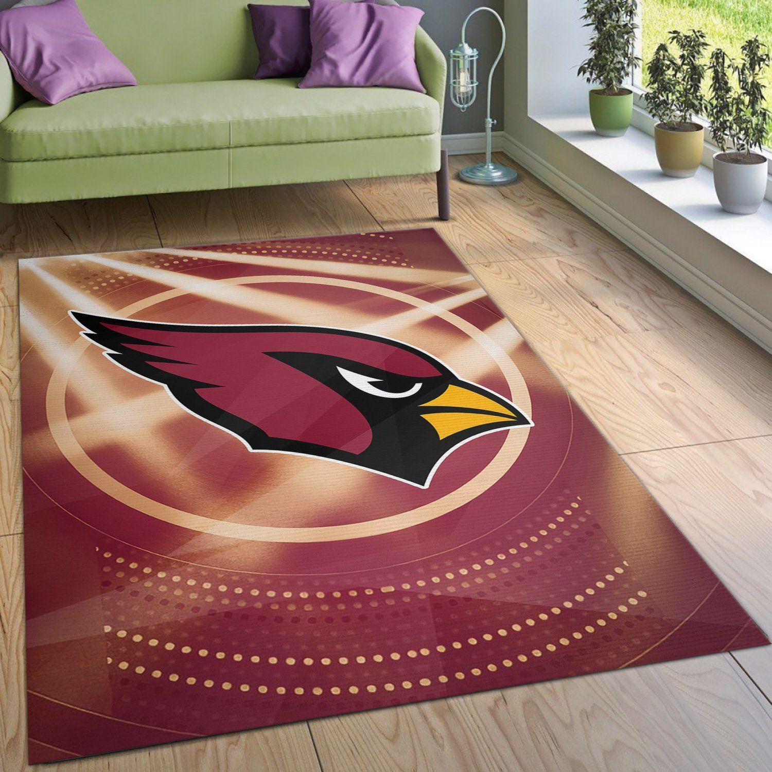 Arizona Cardinals NFL Rug Living Room Rug Family Gift US Decor - Indoor Outdoor Rugs