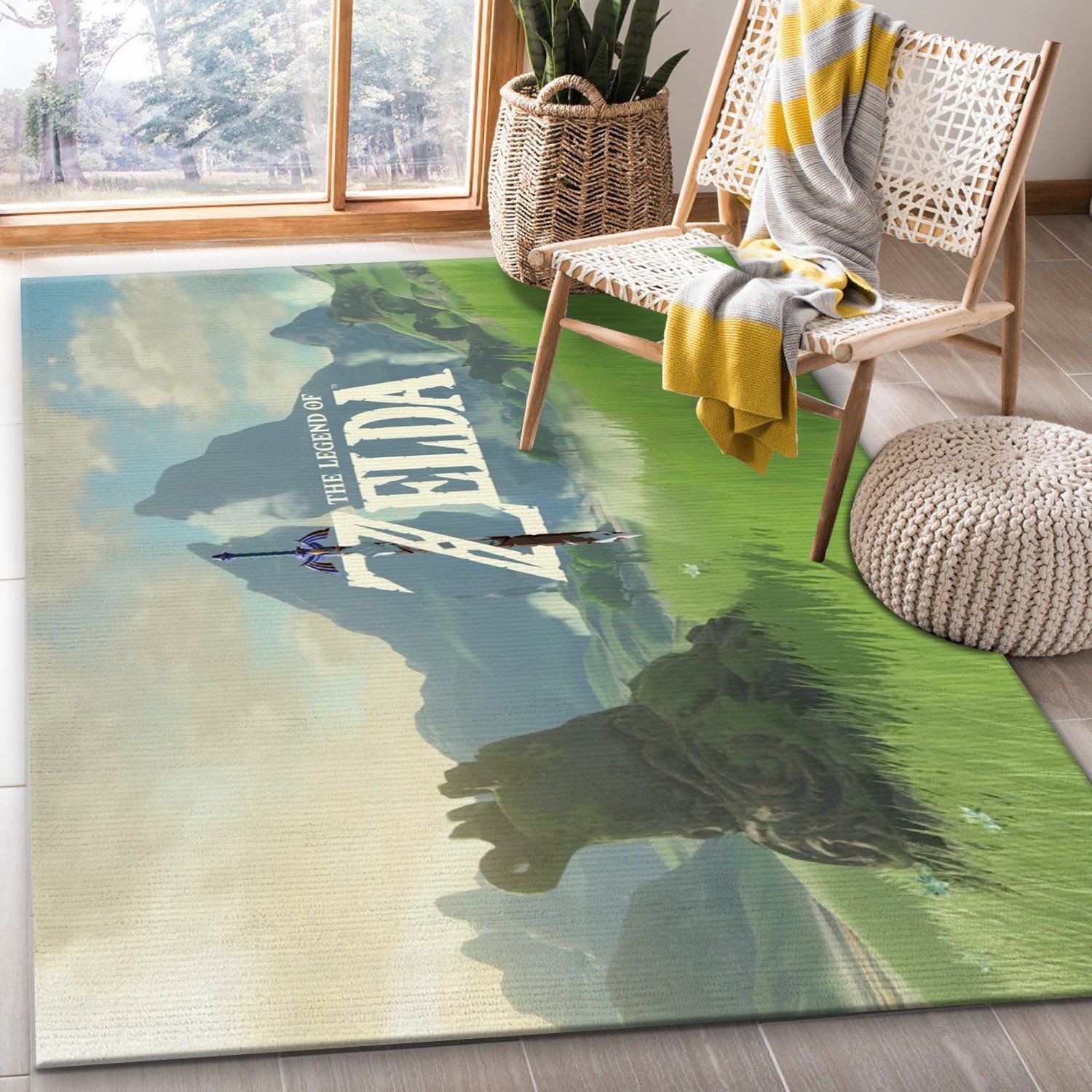 The Legend Of Zelda Gaming Area Rug Bedroom Rug Home US Decor - Indoor Outdoor Rugs