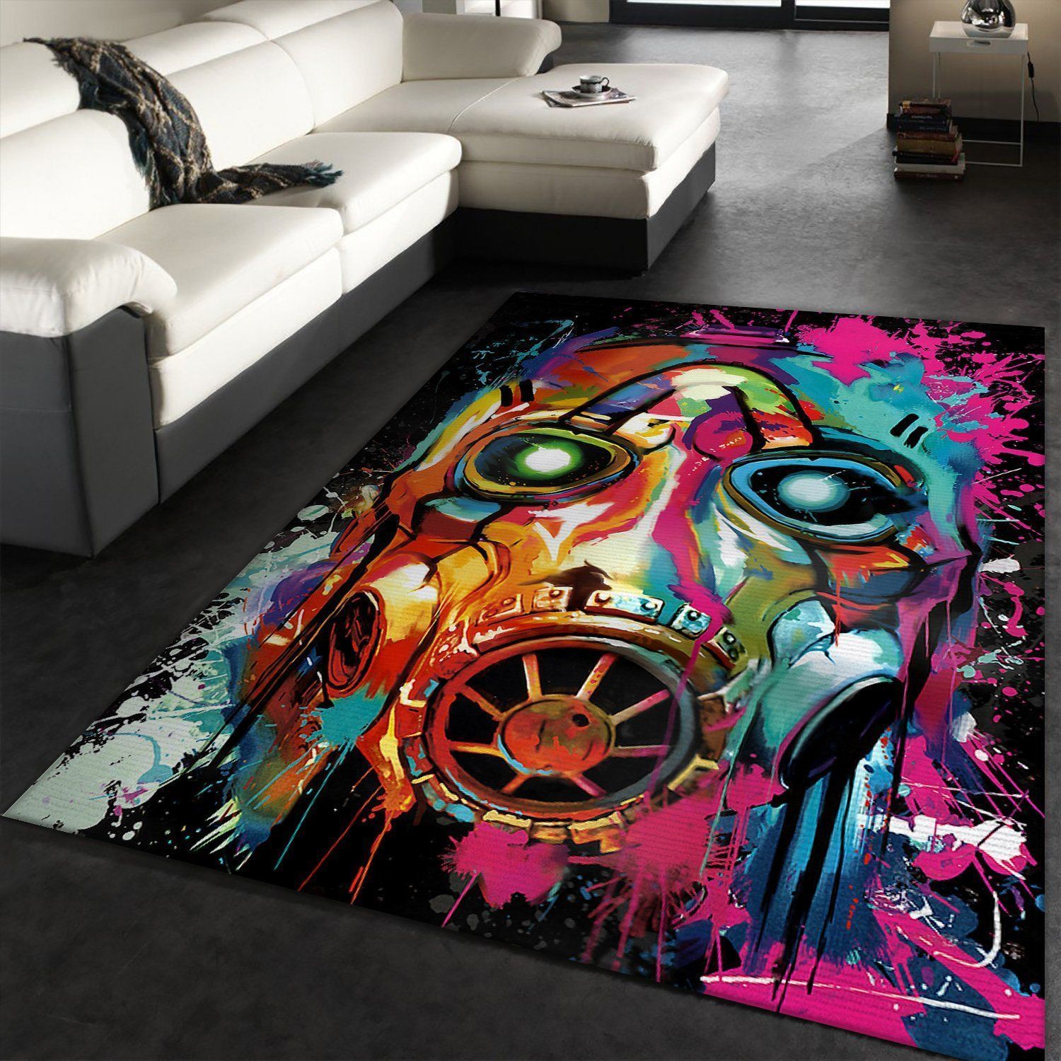 Borderlands Graffiti Gaming Area Rugs Living Room Carpet FN140128 Local Brands Floor Decor The US Decor - Indoor Outdoor Rugs