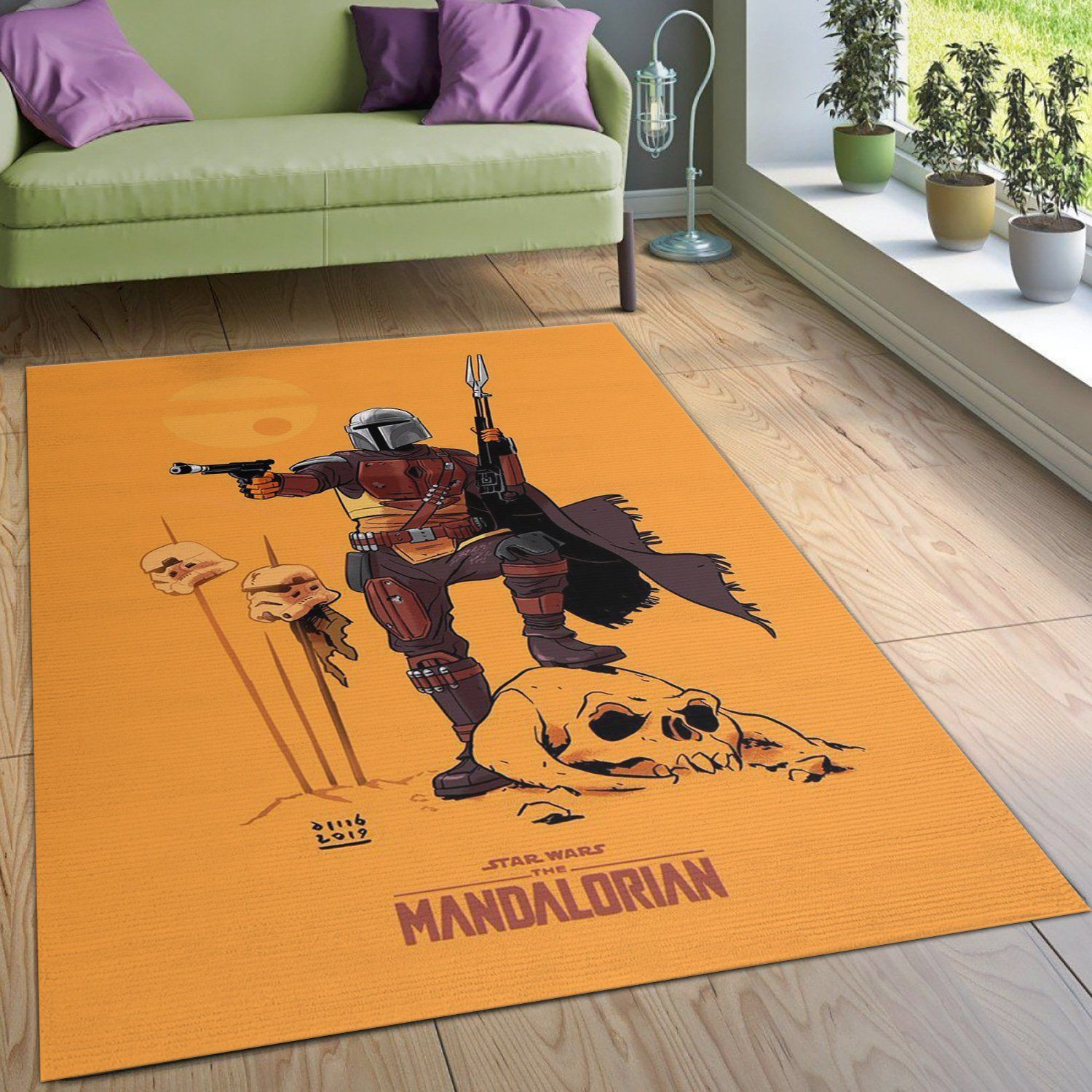 Mandalorian Baby Yoda Ver40 Area Rug For Christmas Bedroom Rug Home Decor Floor Decor - Indoor Outdoor Rugs