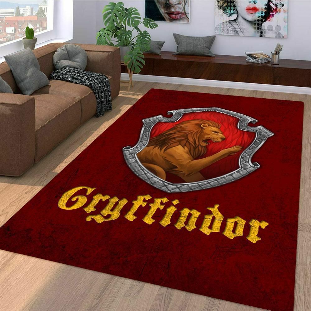 Gryffindor Harry Potter Area Rug Rugs For Living Room - Indoor Outdoor Rugs