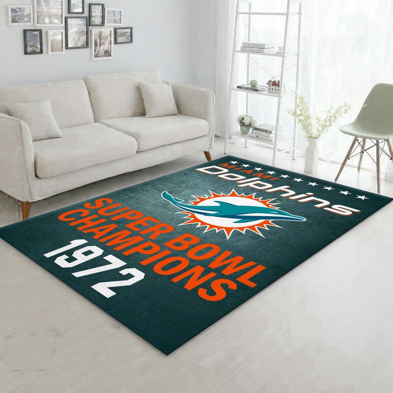 Miami Dolphins 1972 Nfl Rug Bedroom Rug US Gift Decor - Indoor Outdoor Rugs