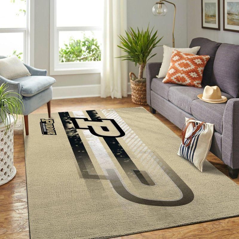 Purdue Boilermakers Ncaa Rug Room Carpet Sport Custom Area Floor Home Decor V1 - Indoor Outdoor Rugs